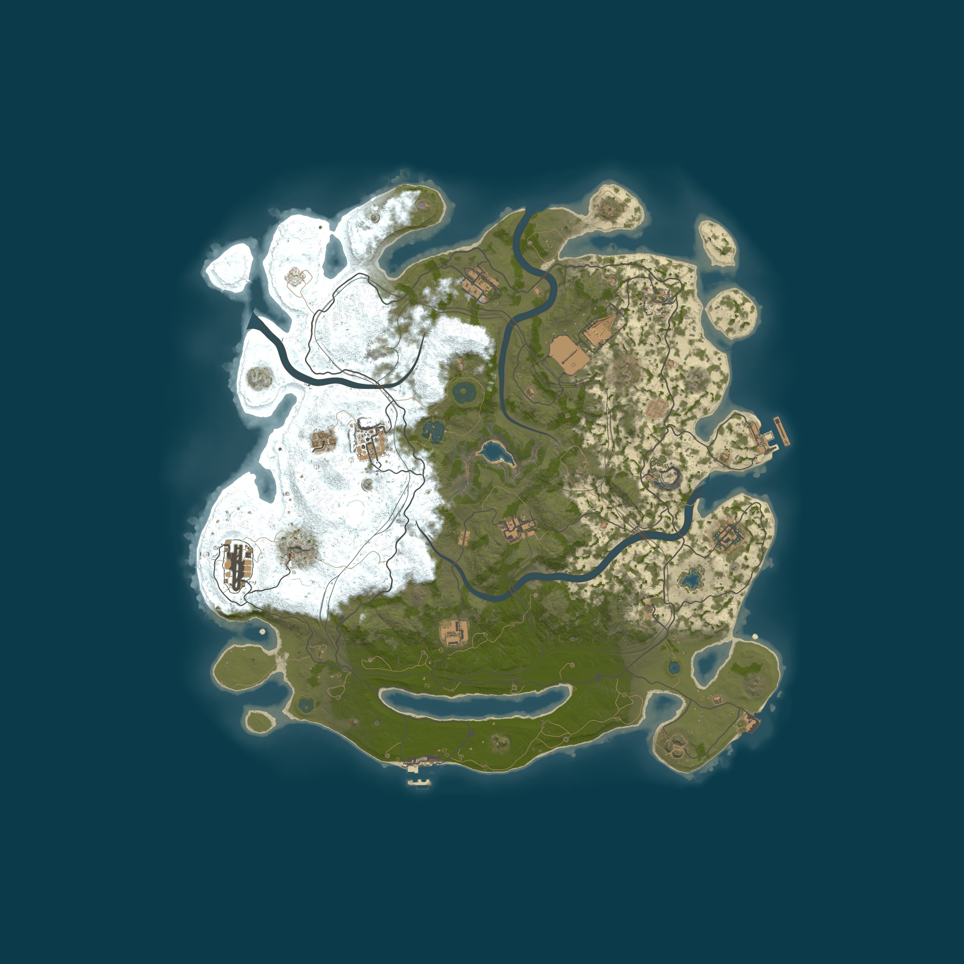 Map for 'The Island' Rust - [New Players Welcome]