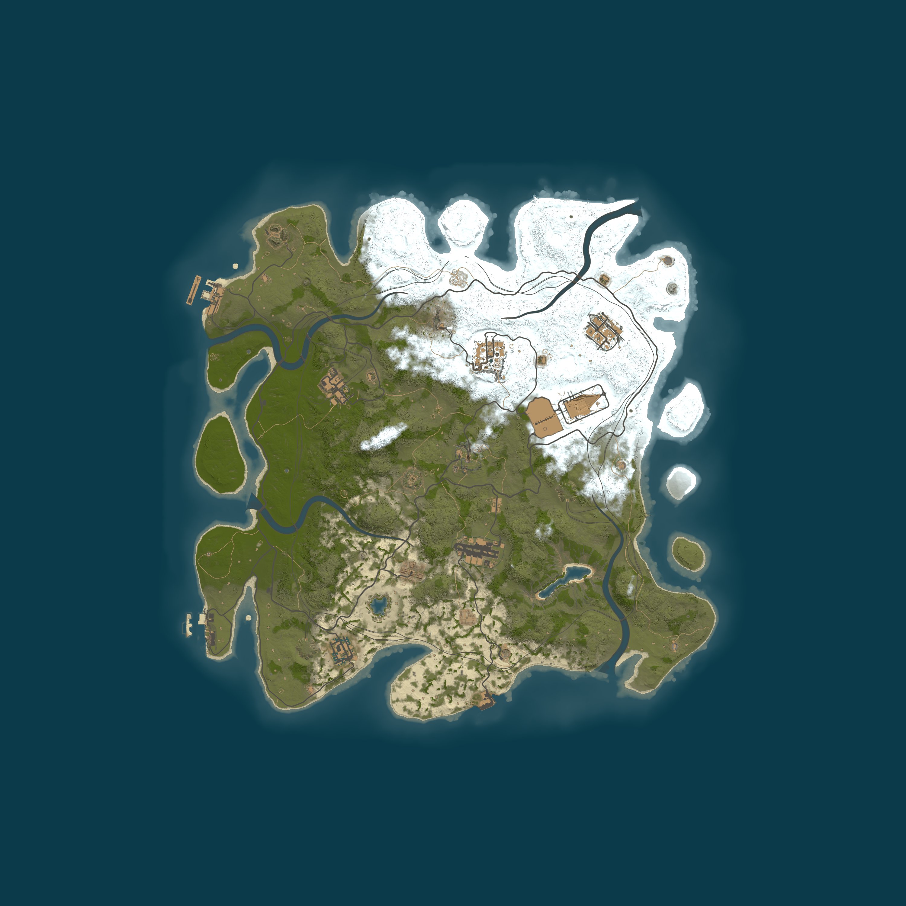 Map for StableRust [Solo/Duo/Trio/Quad] | Monthly | No BP Wipe | Low Up