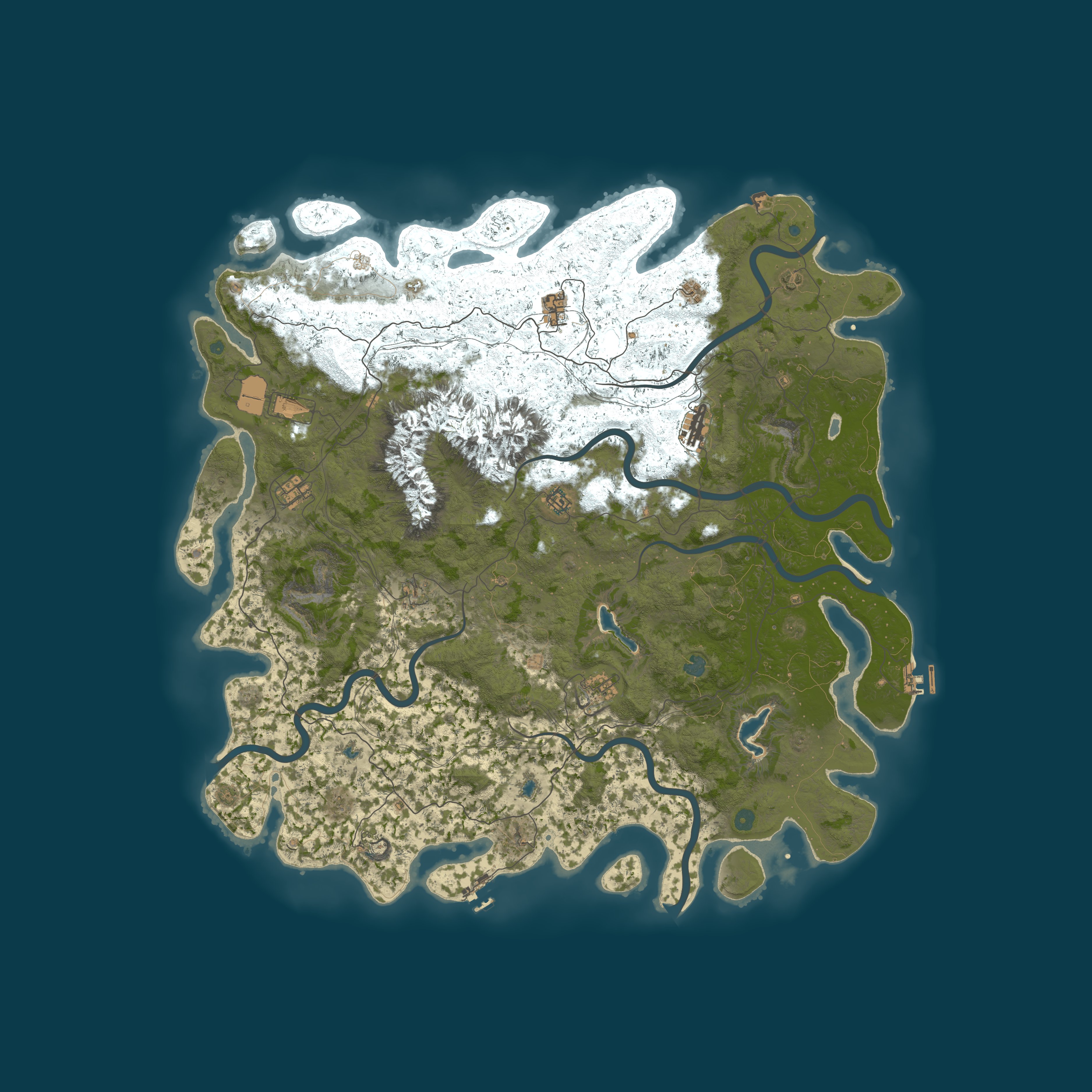 Map for The Hunting Lodge 1000x PvE