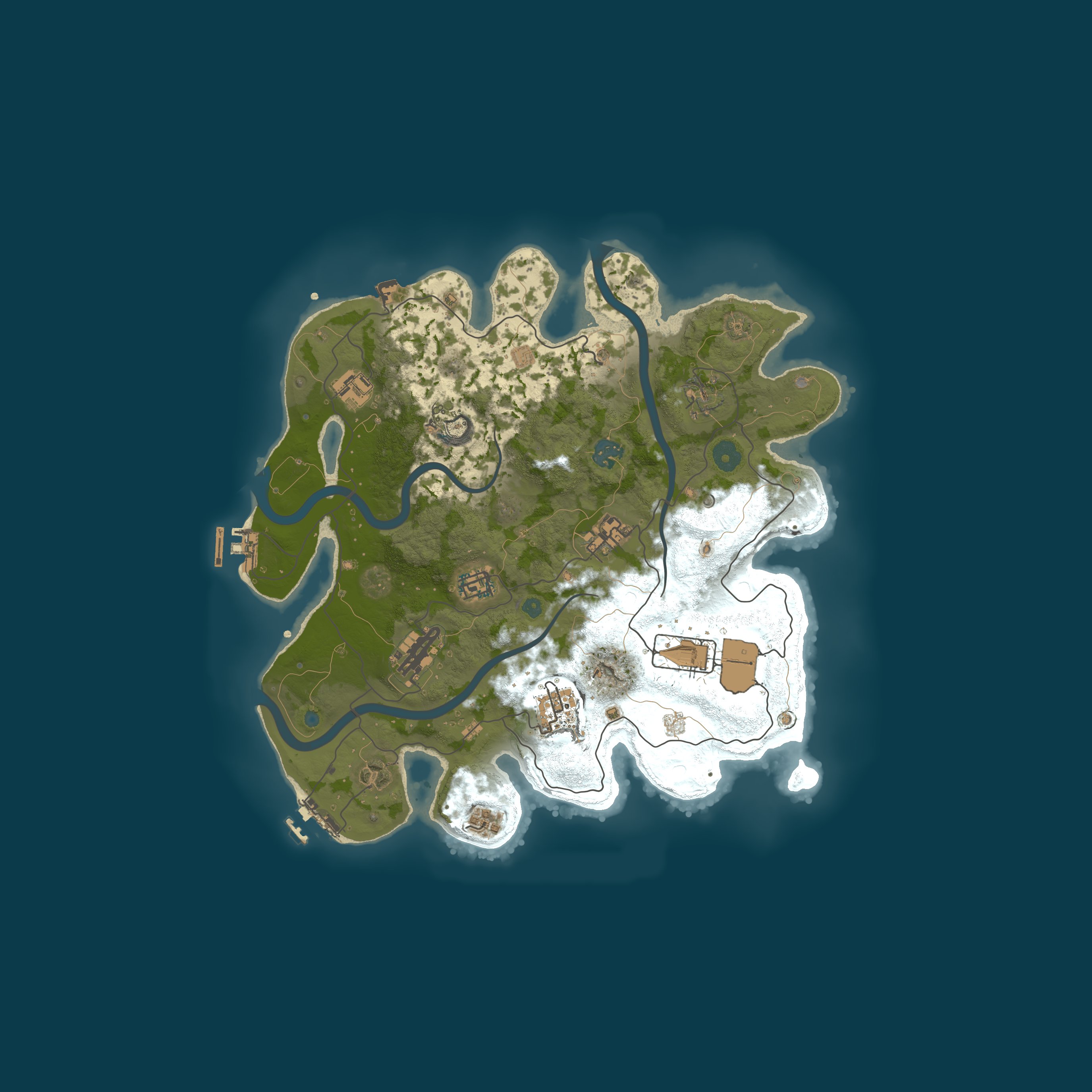 Map for A Shockbyte Rust Server