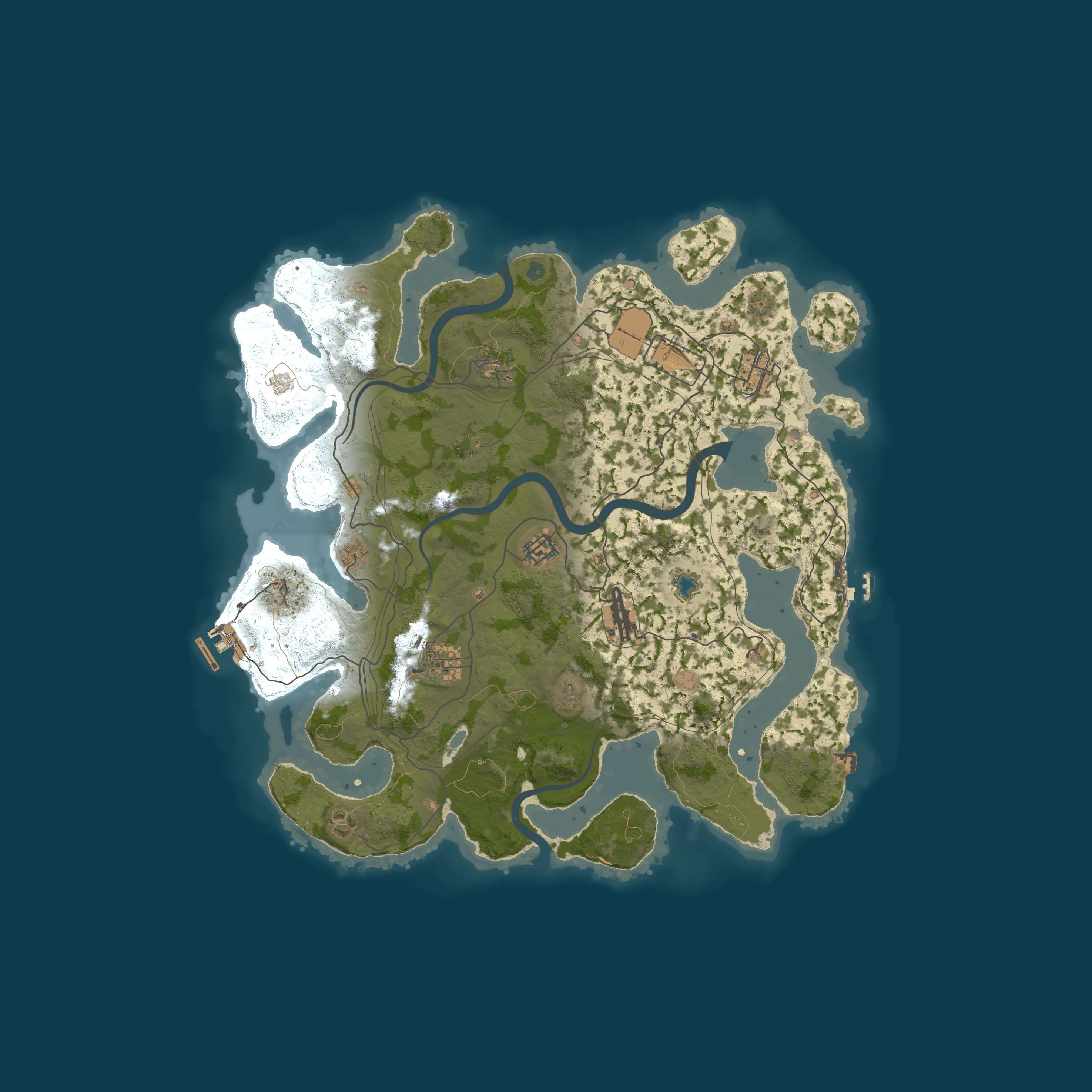 Custom Map, size 3900, seed 1337