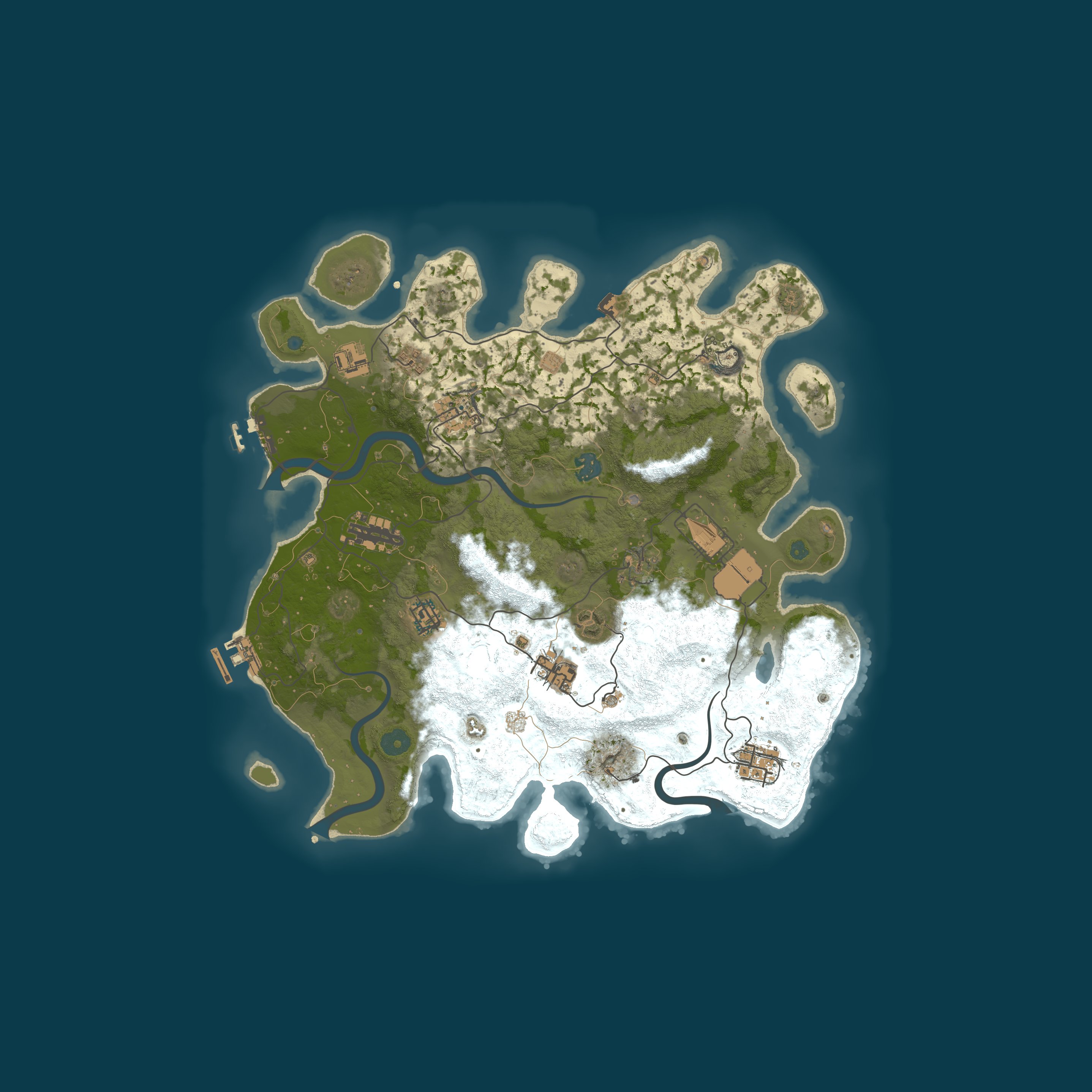 Procedural Map, size 3750, seed 50000
