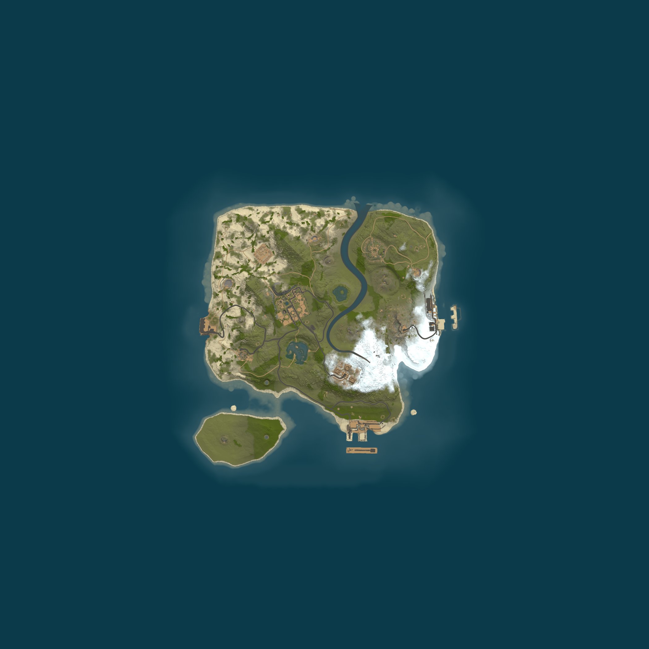 Procedural Map, size 2200, seed 59494