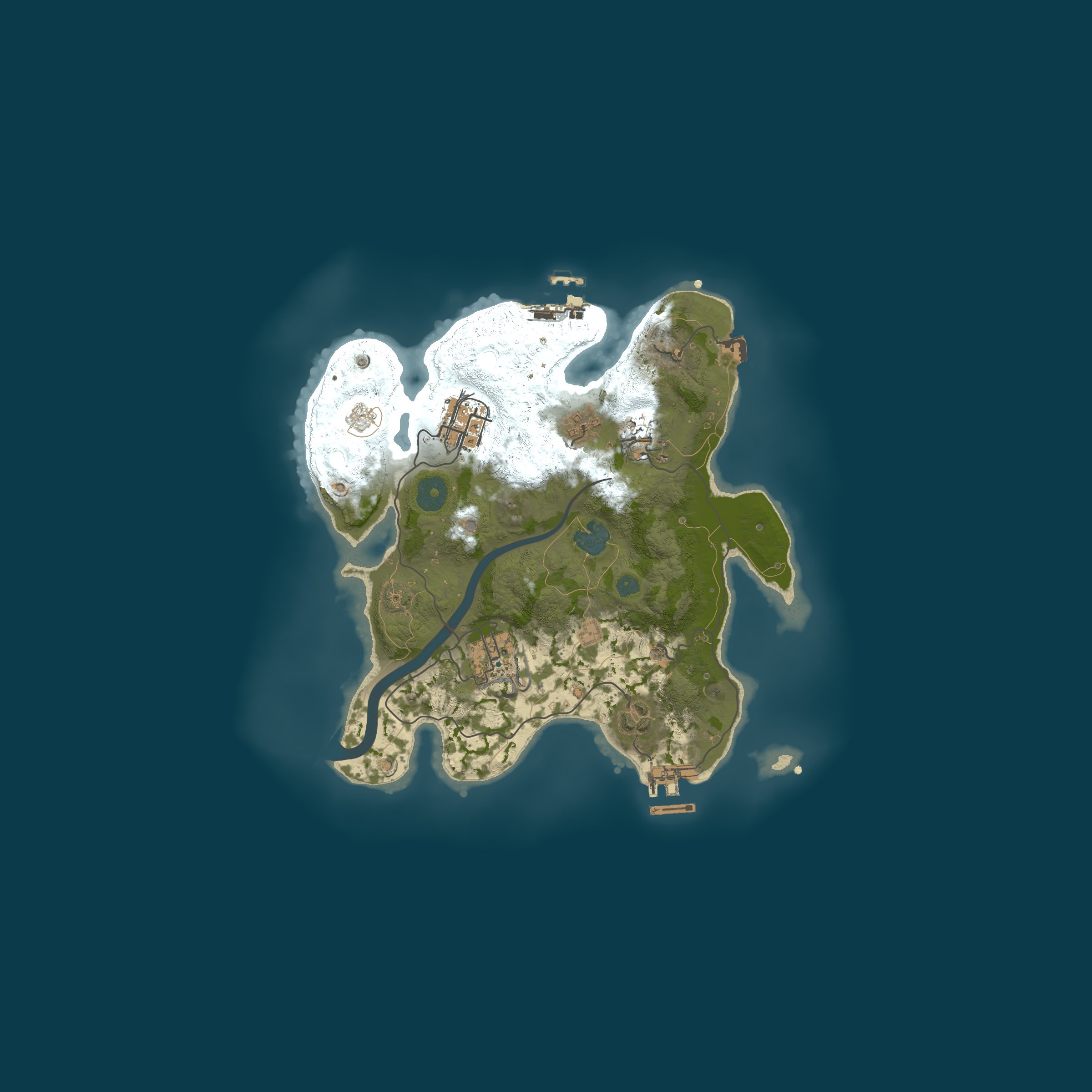 Procedural Map, size 2800, seed 1701679847