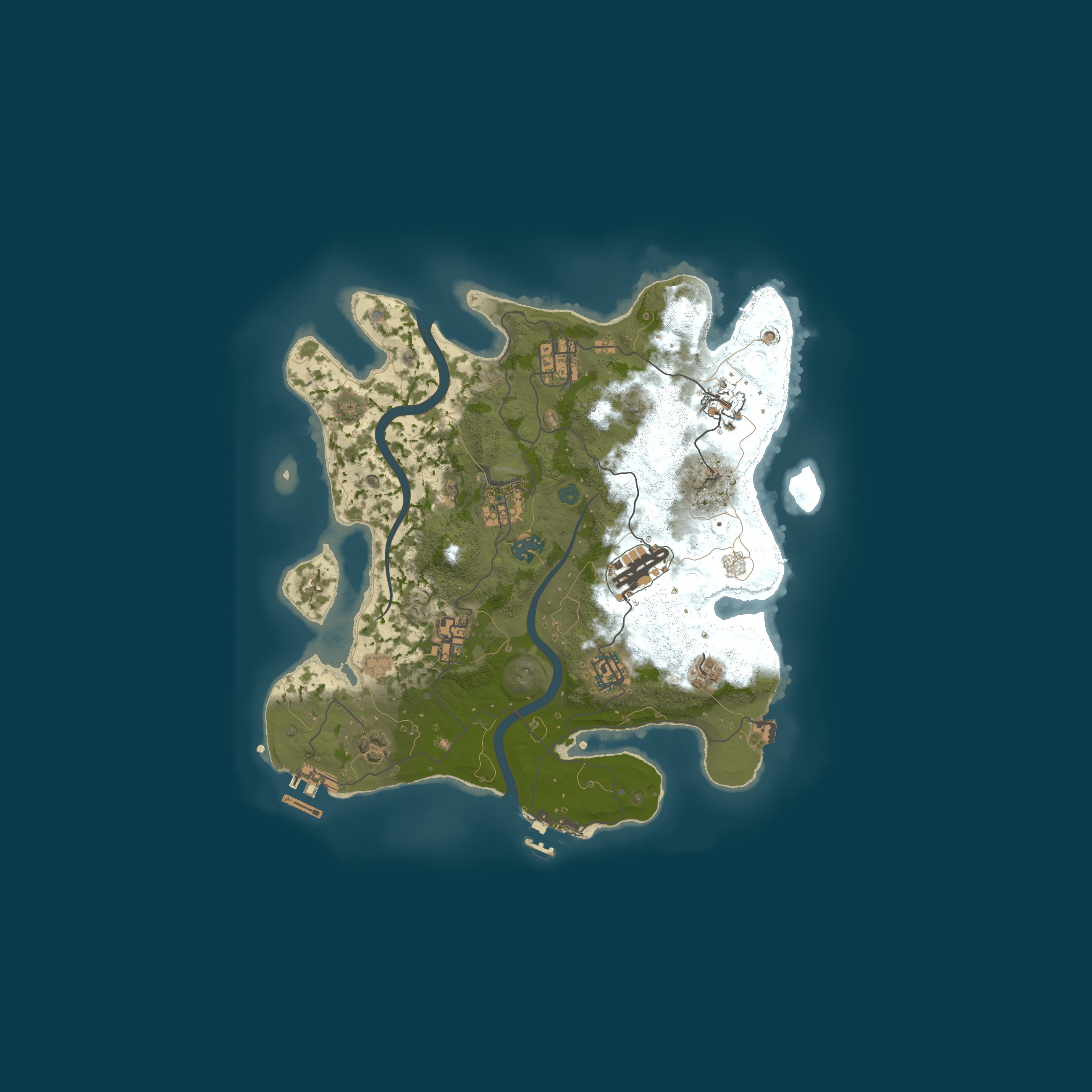 Procedural Map, size 3200, seed 281500709