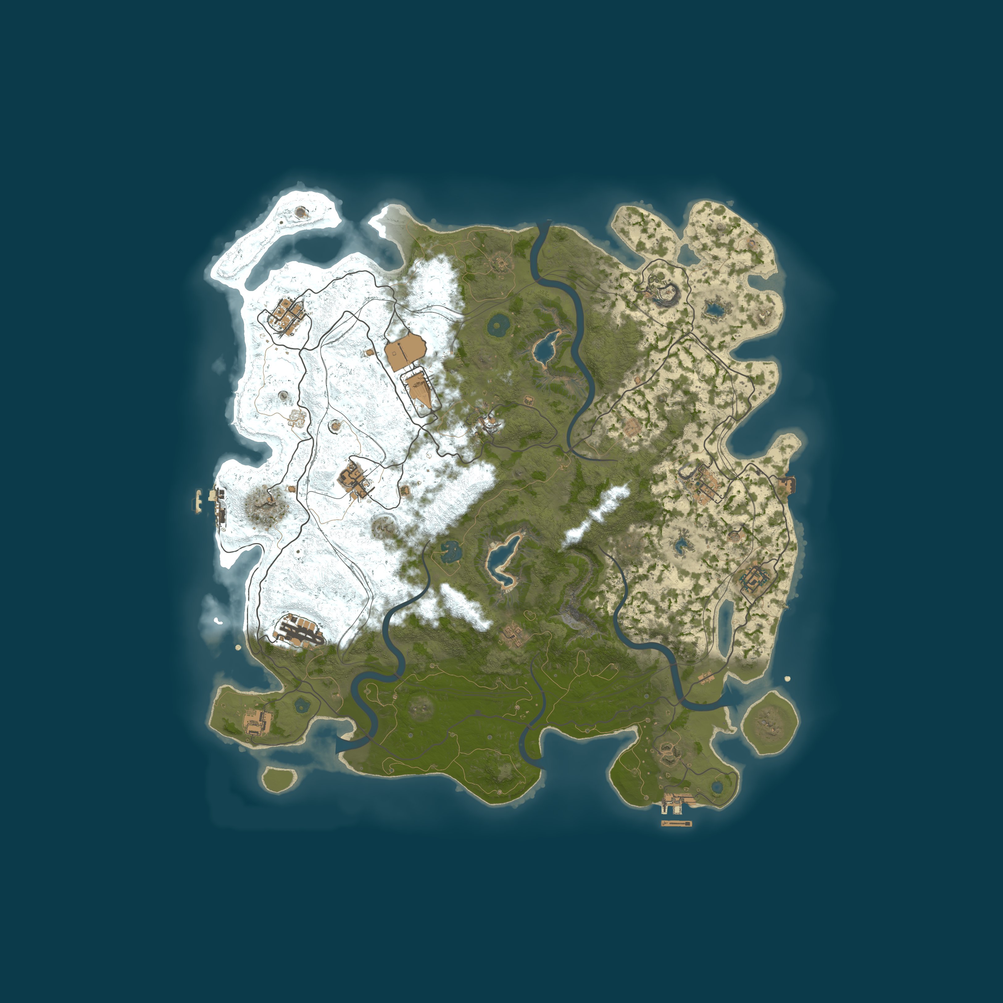 Procedural Map, size 4500, seed 175072150