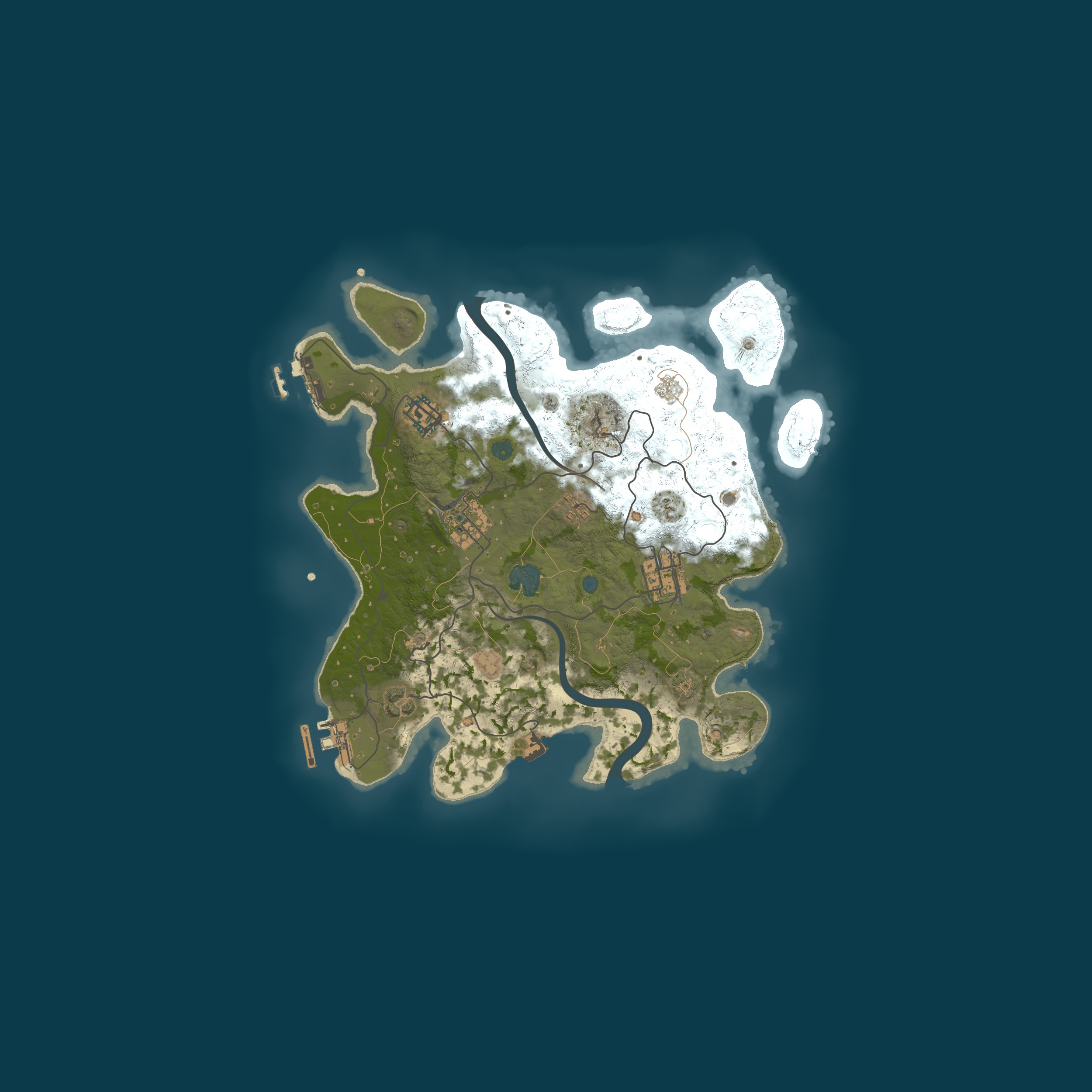 Procedural Map, size 3000, seed 777