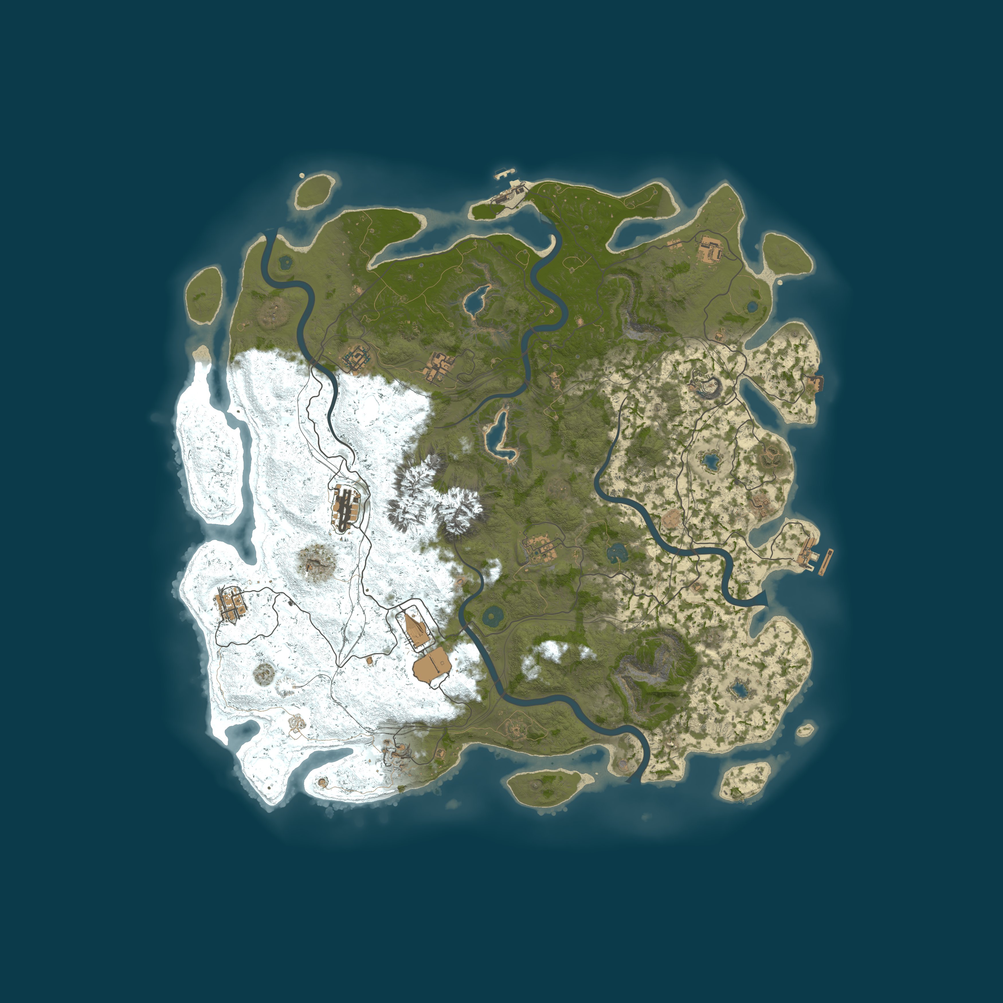 Map for ▶ DRAGON RUST X1 | Уютный