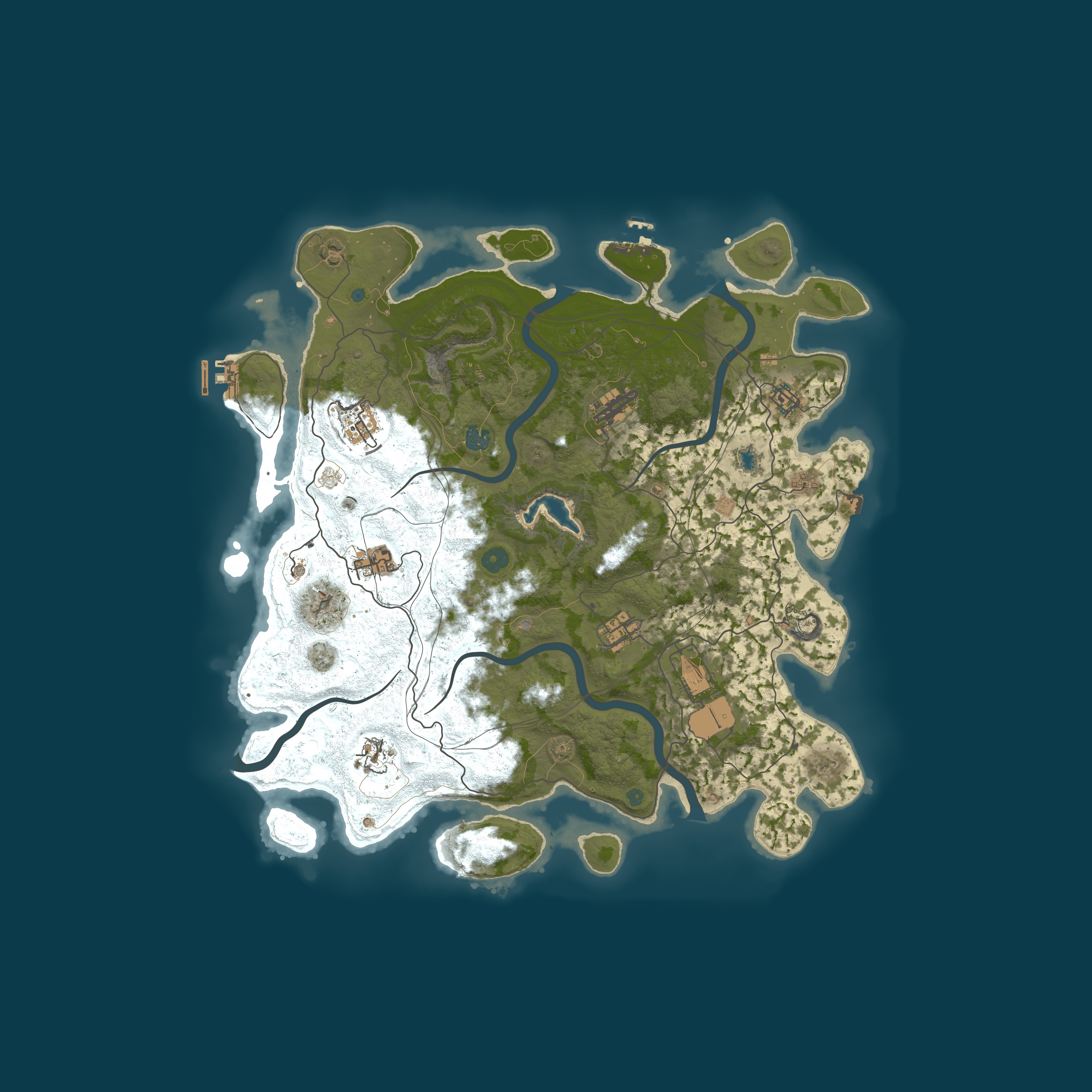 Map for Toxic Rust (MONTHLY LARGE) Vanilla - Low Upkeep, No Team Limit