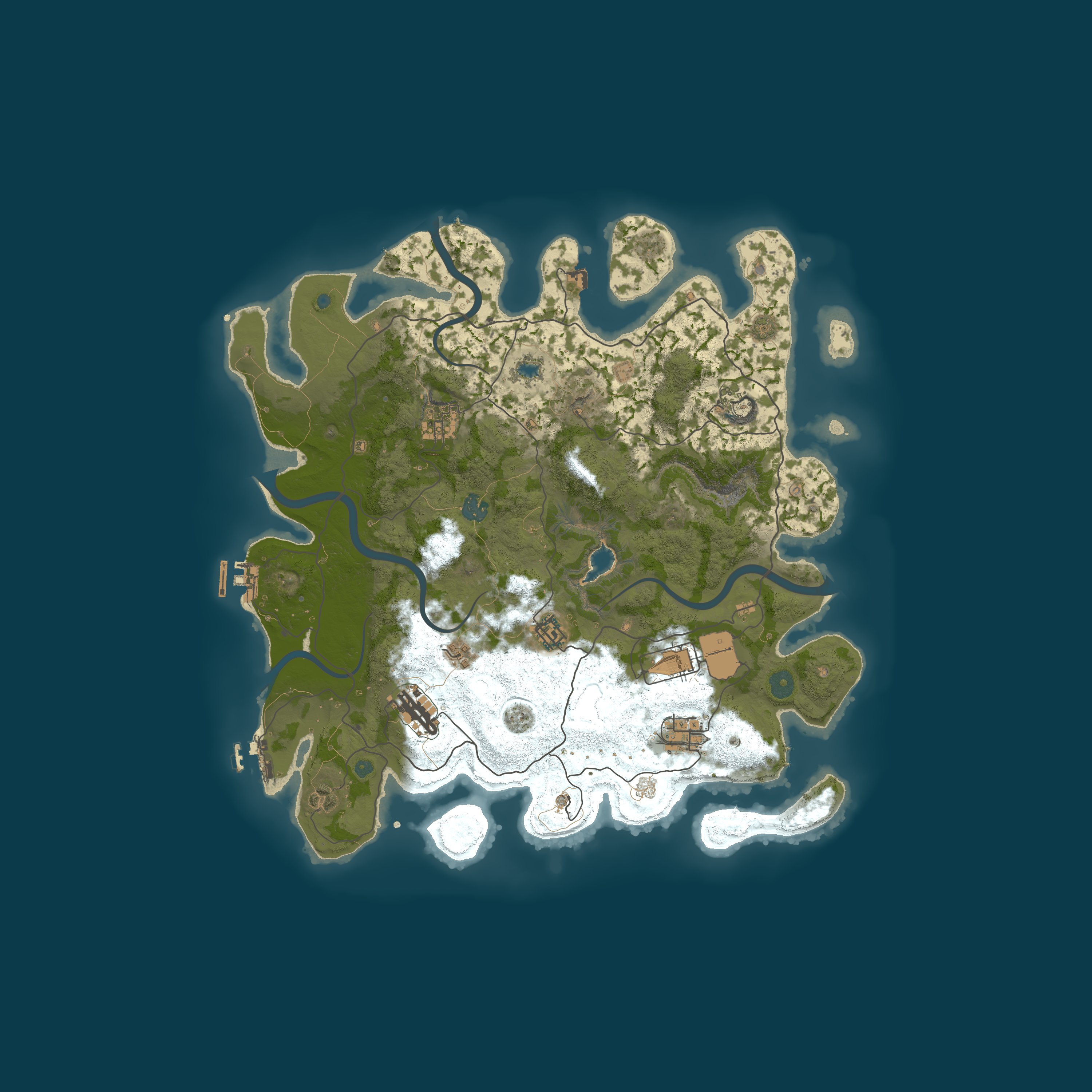 Map for RustGamingNation 100000x PvE [Events|Purge|Zombies|SkillTree]