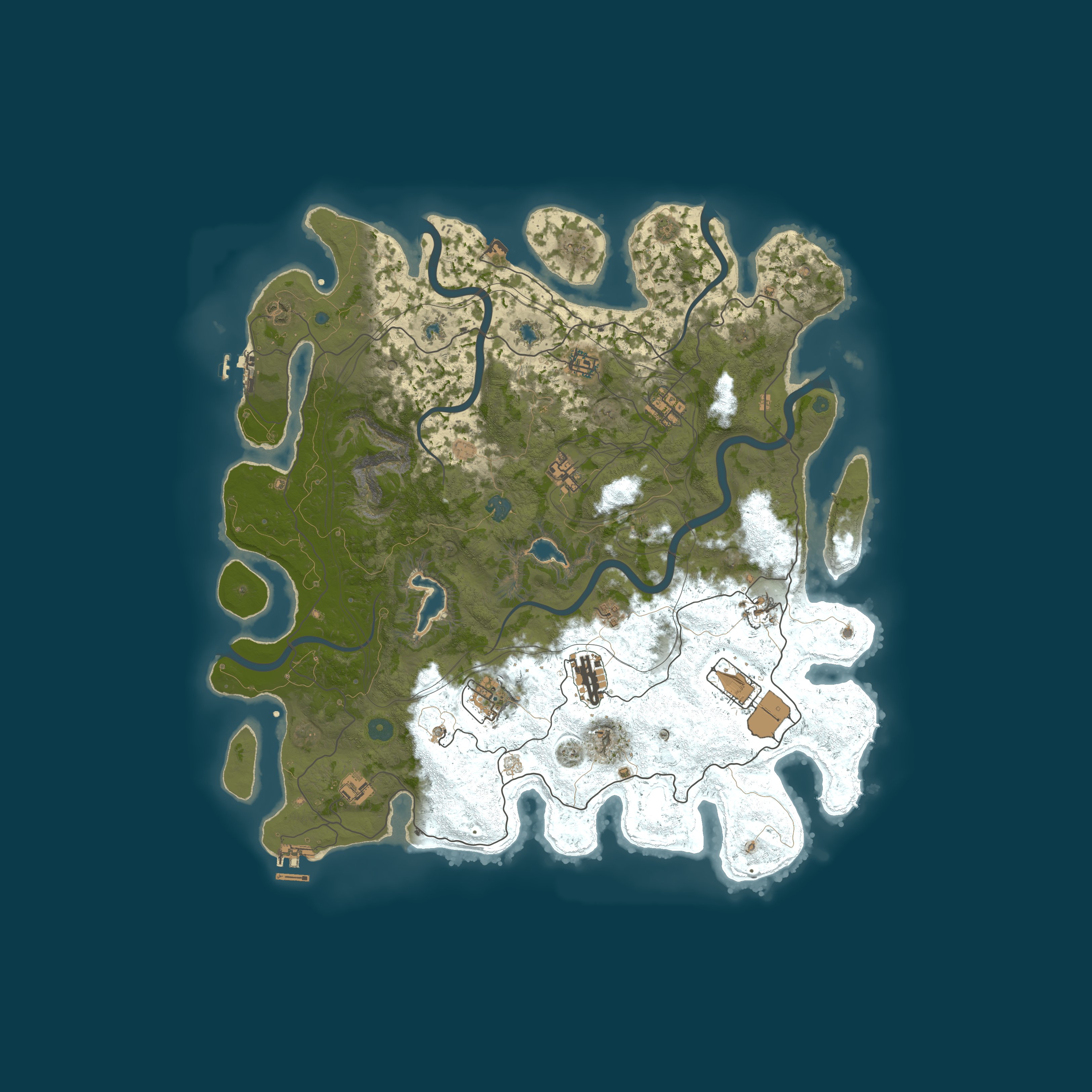 Procedural Map, size 4500, seed 124884