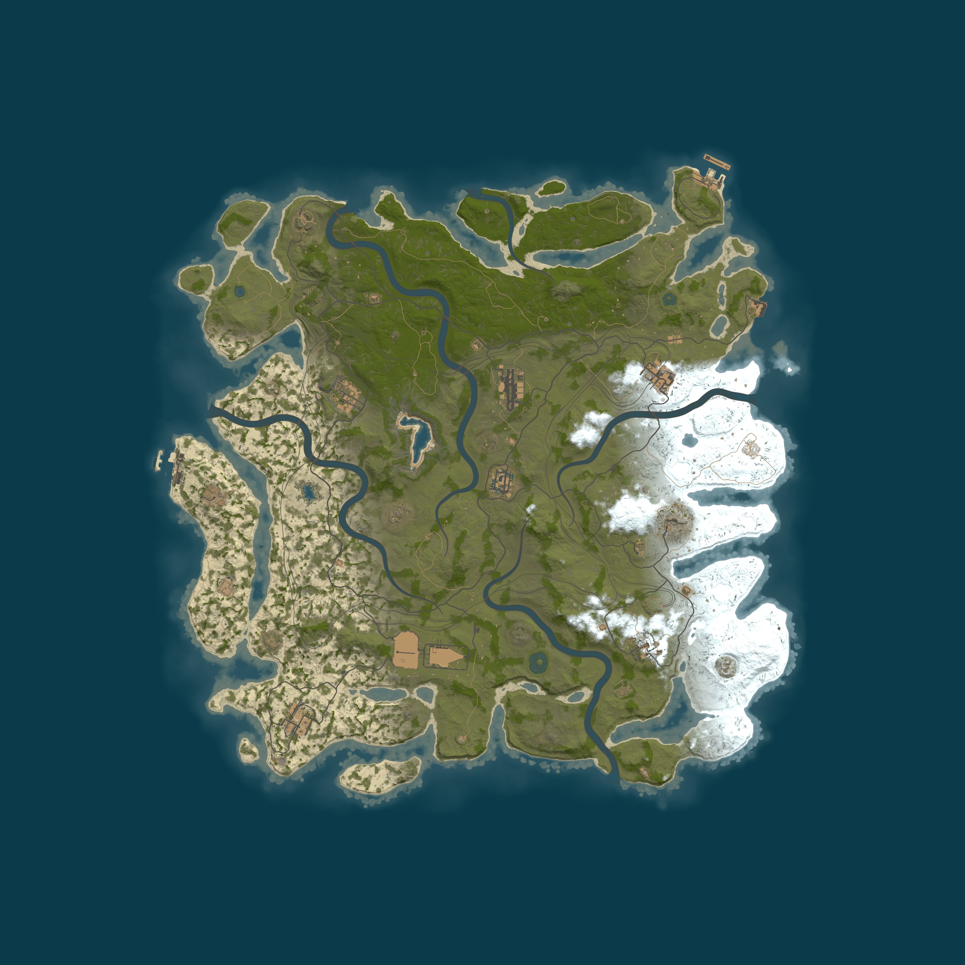 Map for HNC Rust 10000x PvE