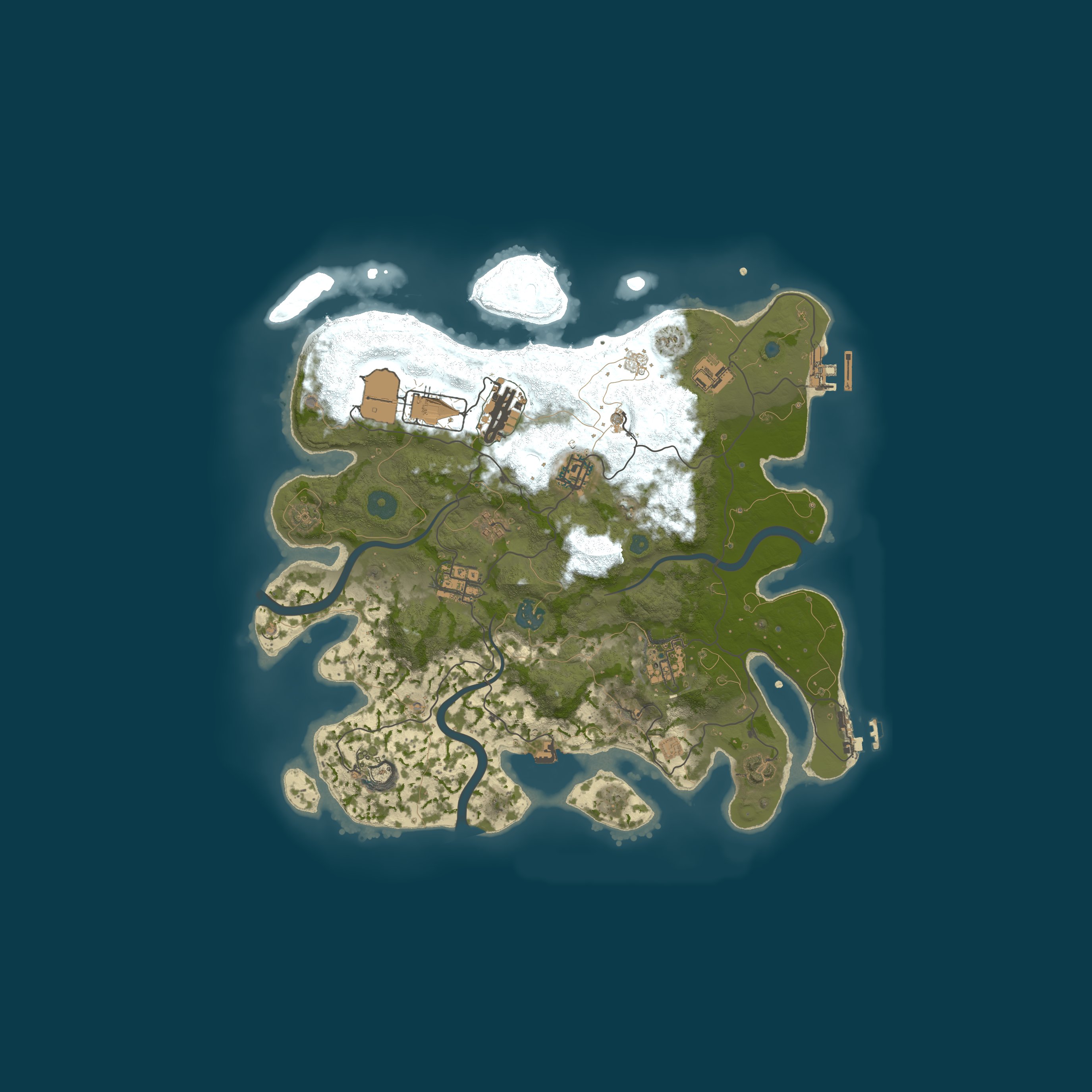 Map for RustSide Solo/Duo/Trio 2x | JUST FULLWIPED 19.08 08/19