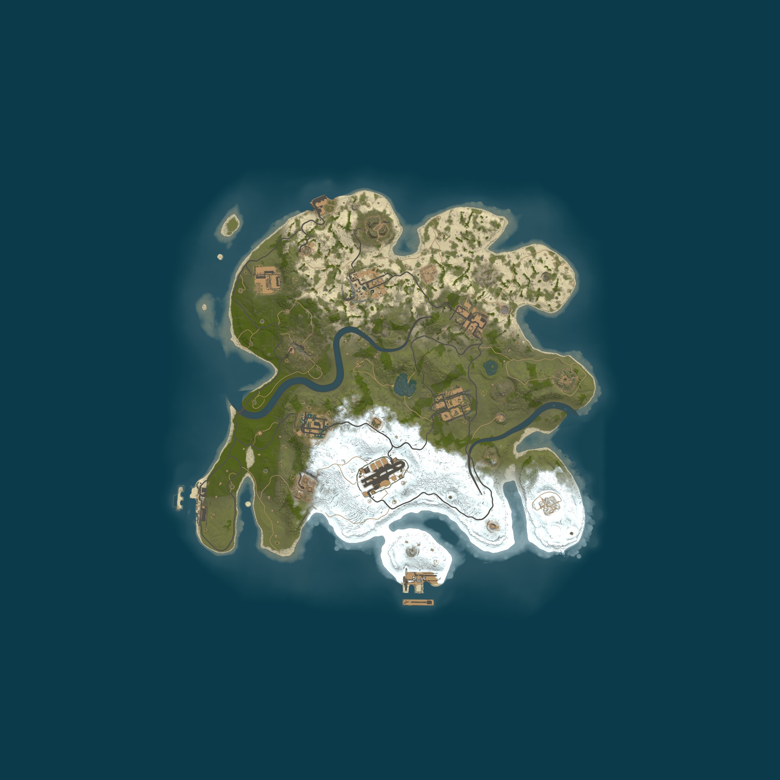 Procedural Map, size 3000, seed 6680