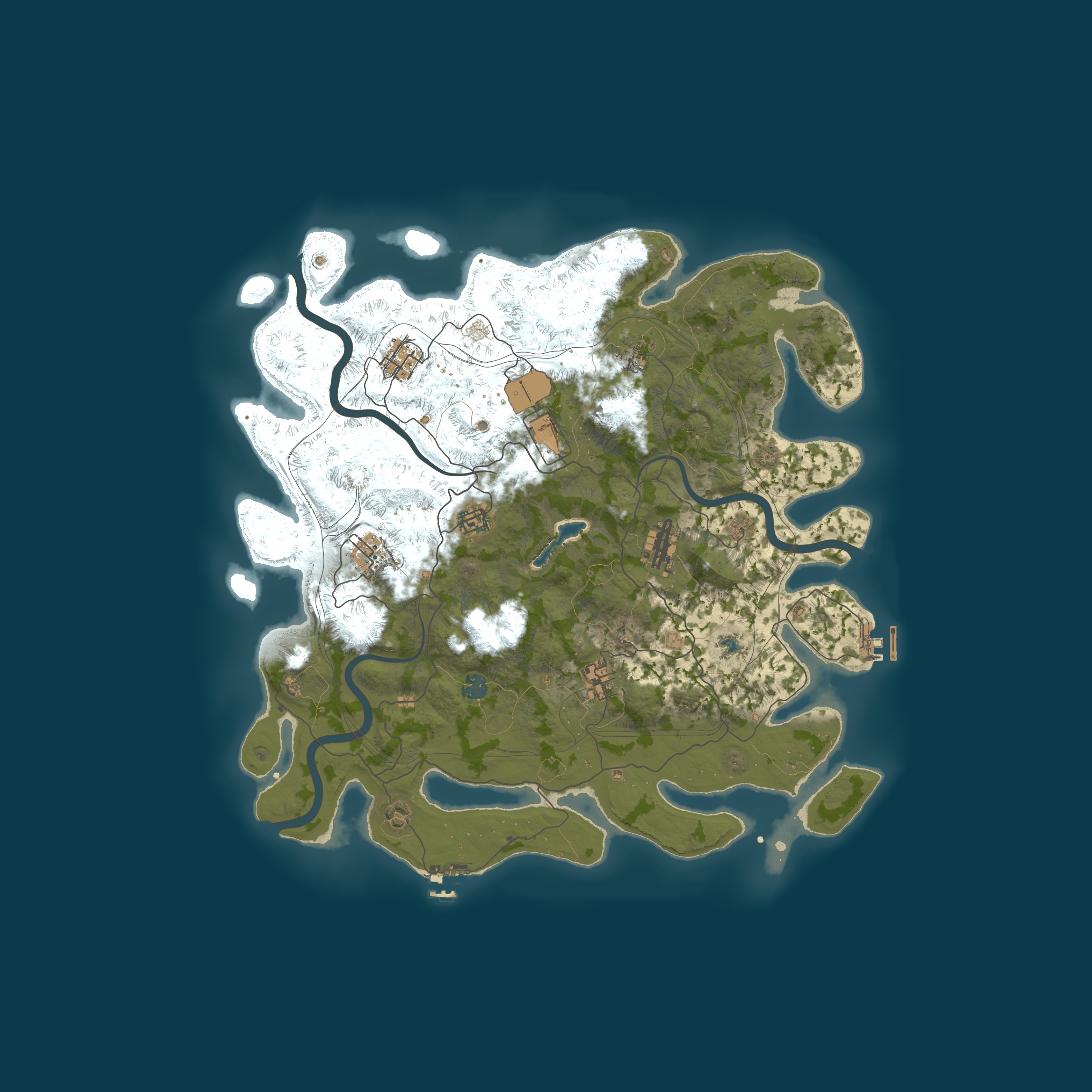 Map for RUSTBURG.GG #1〔X5/X10|NO LIMIT|LOOT+|FPS+|KITS|TP〕11.08