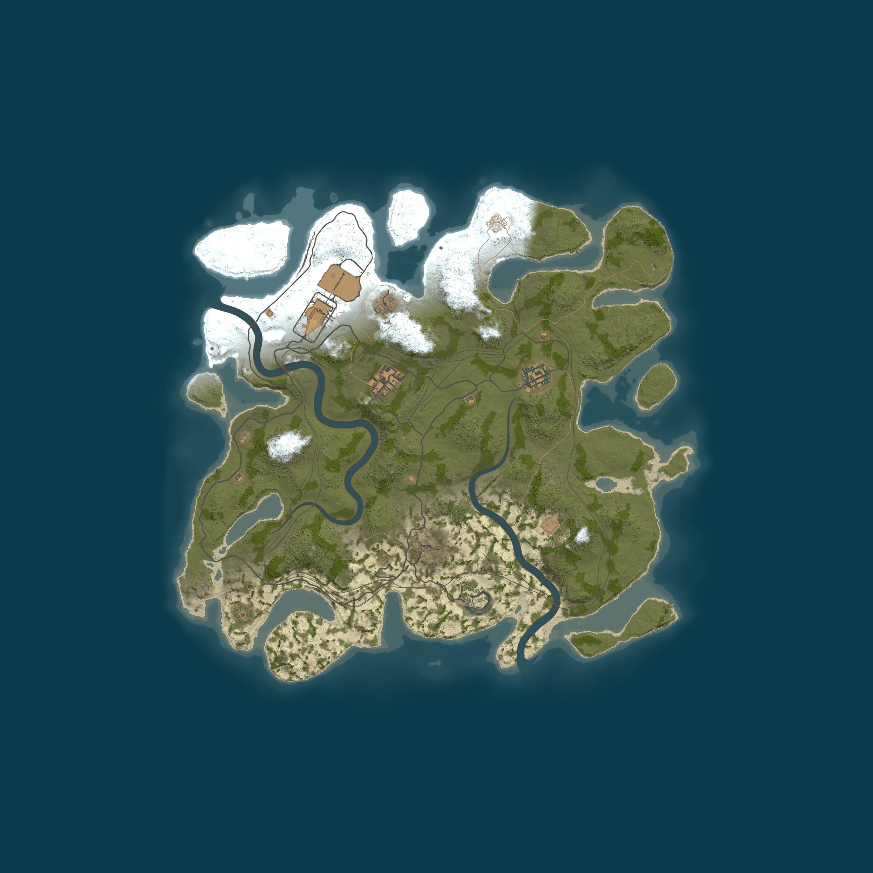 Custom Map, size 3750, seed 48854