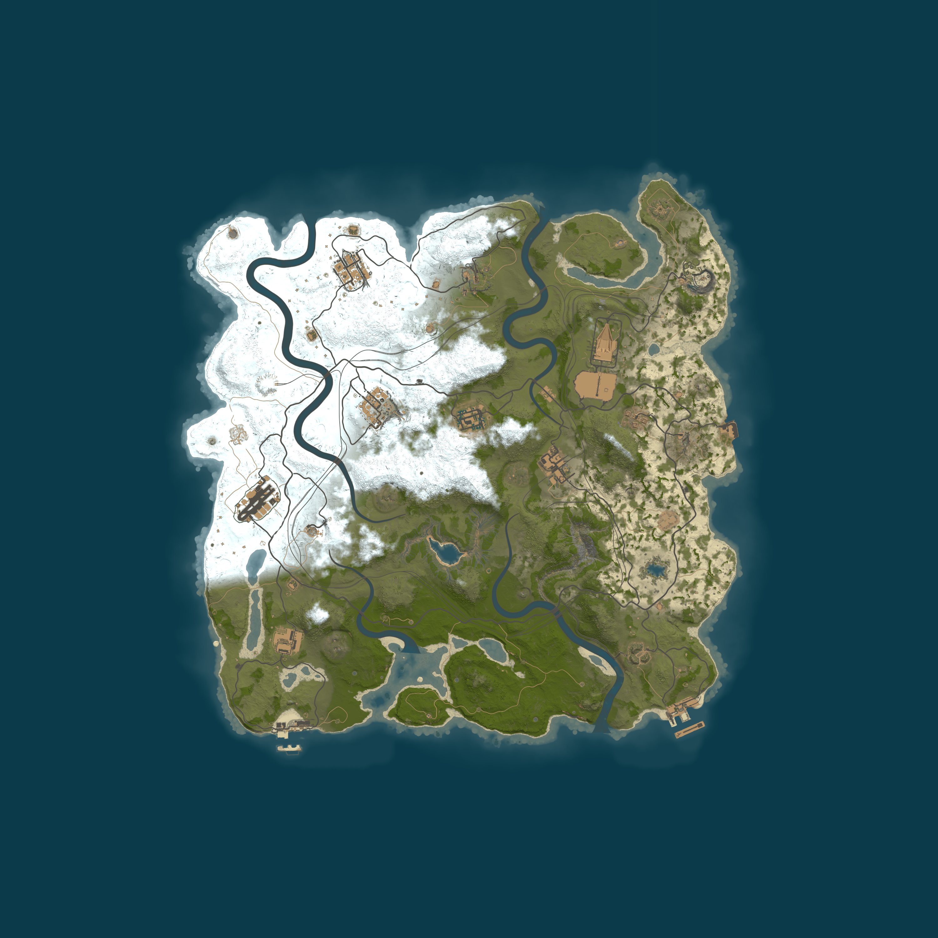 Custom Map, size 4000, seed 1337