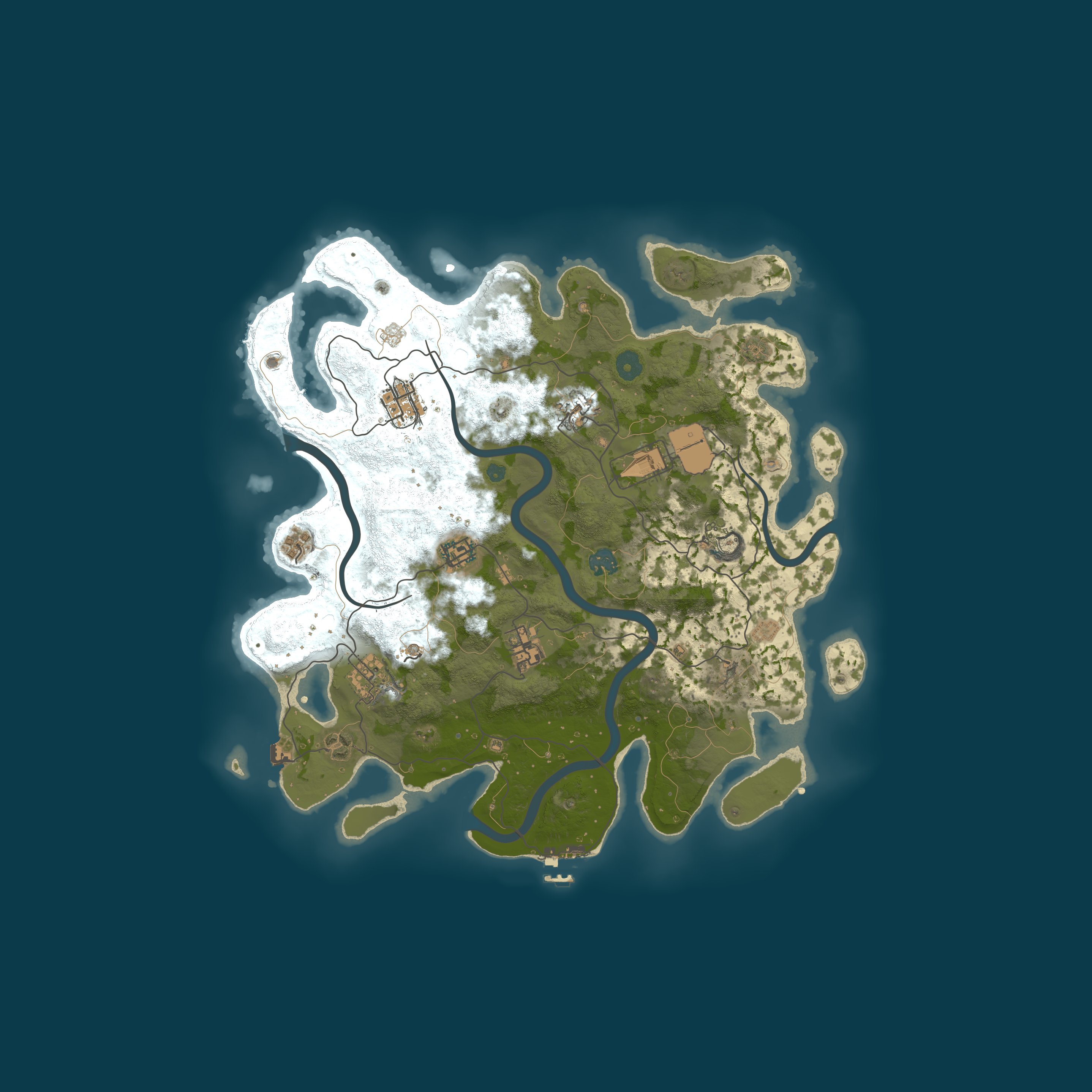 Map for NOOBS VANILLA ISLAND | LOW UPKEEP