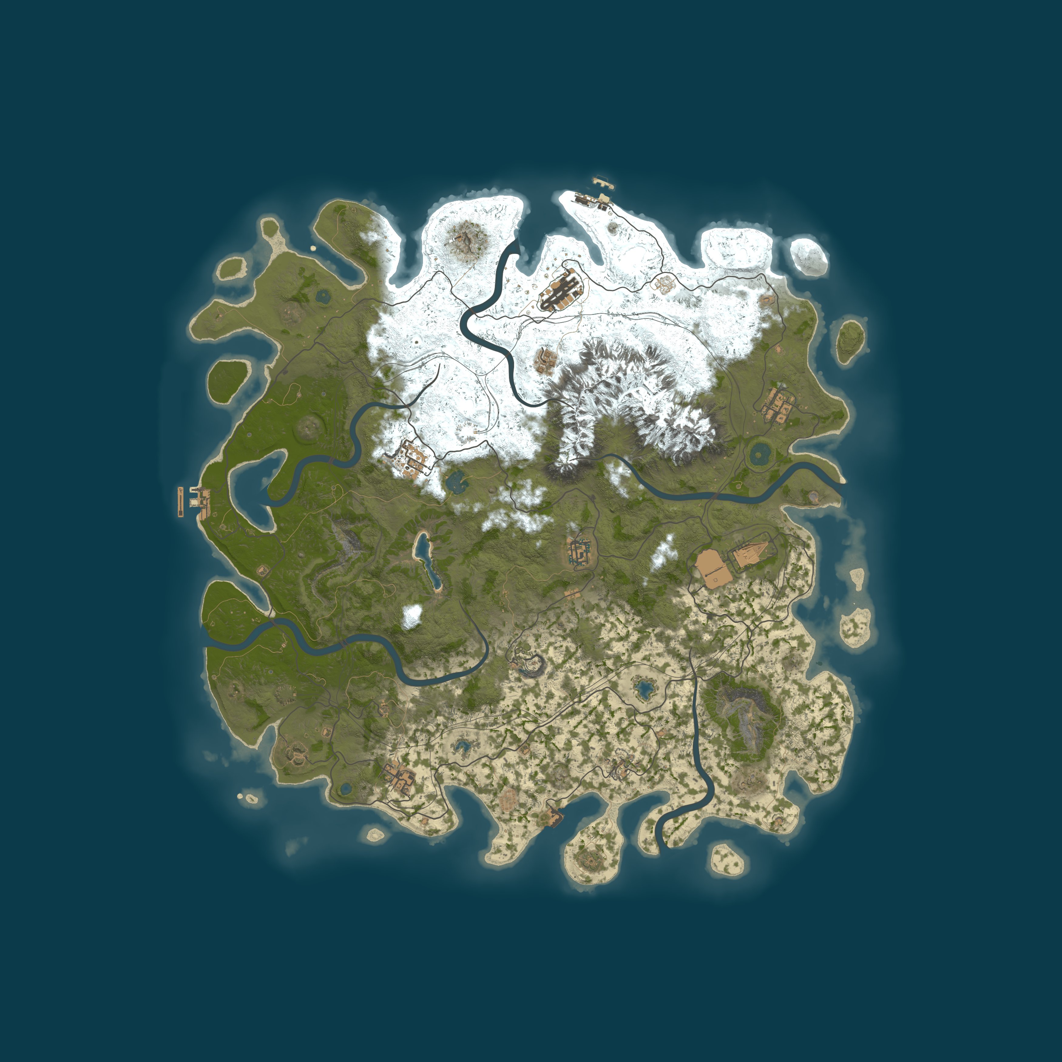 Map for RustGamingNation 1000x PvE [Events|Purge|Zombies|SkillTree]