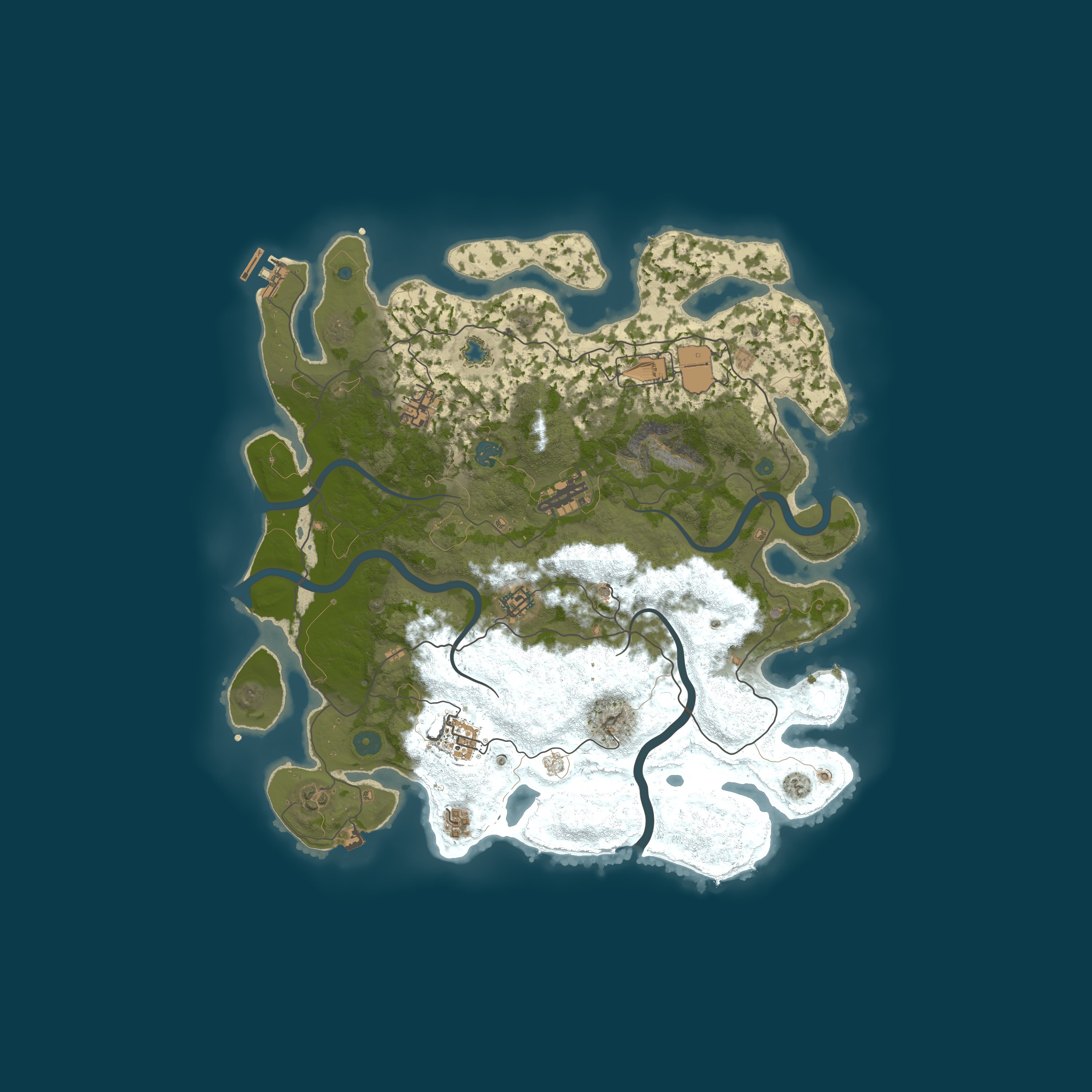 Map for Friendly Rust #2 – Vanilla Primitive