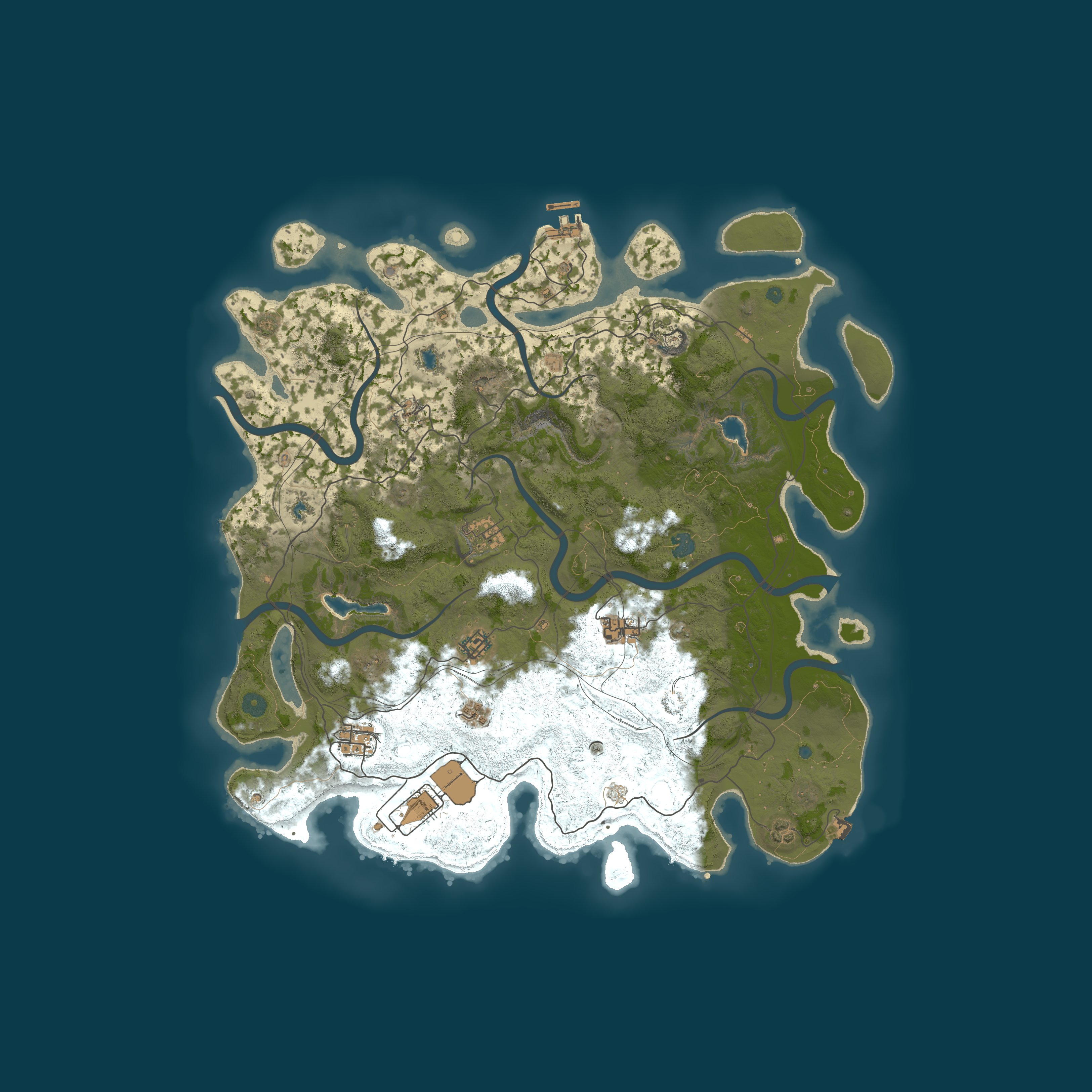 Map for My Rust server | Powered by AMP