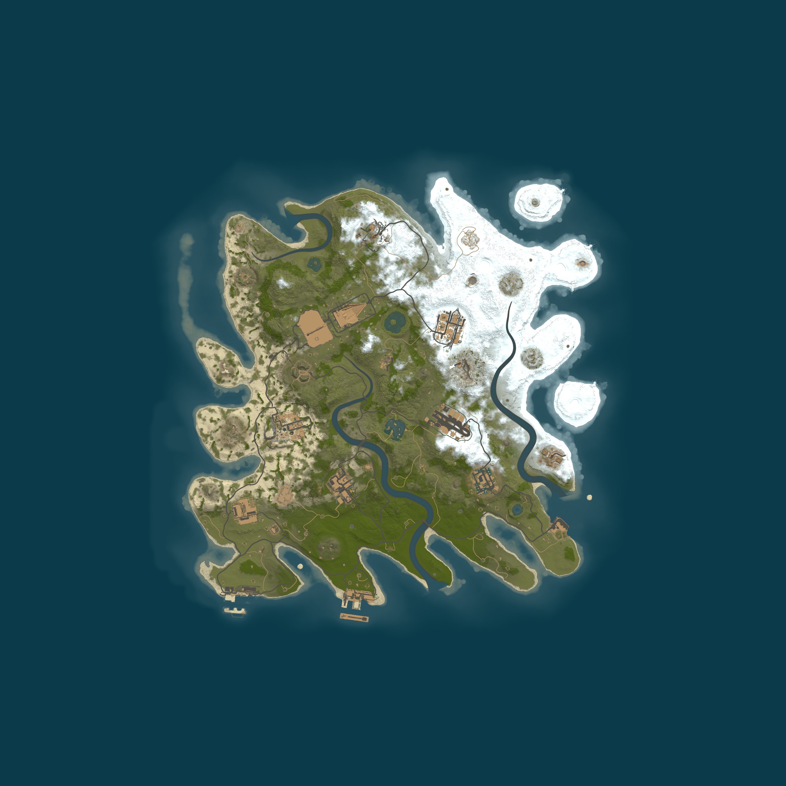 Procedural Map, size 3500, seed 48151623