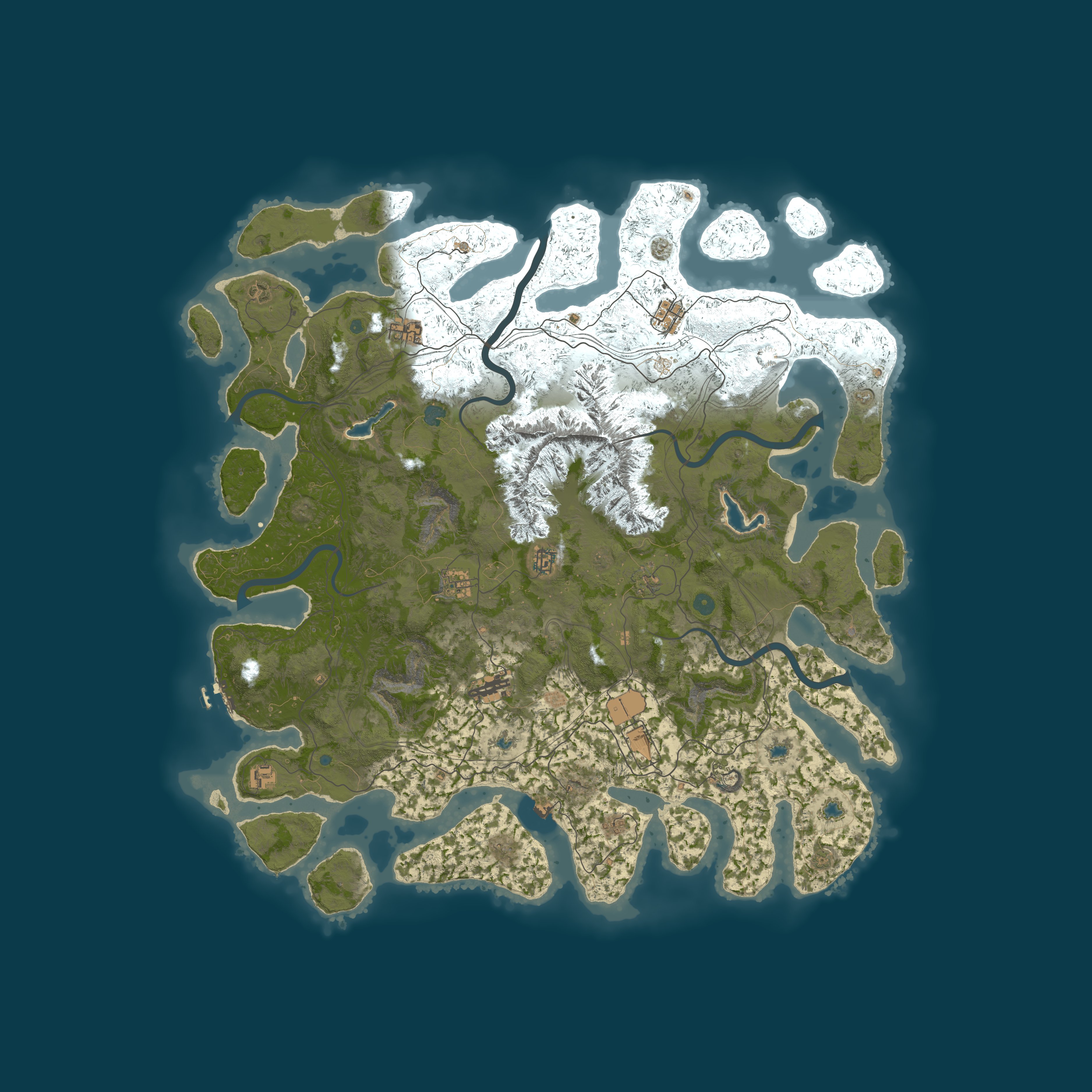 Custom Map, size 5500, seed 1337