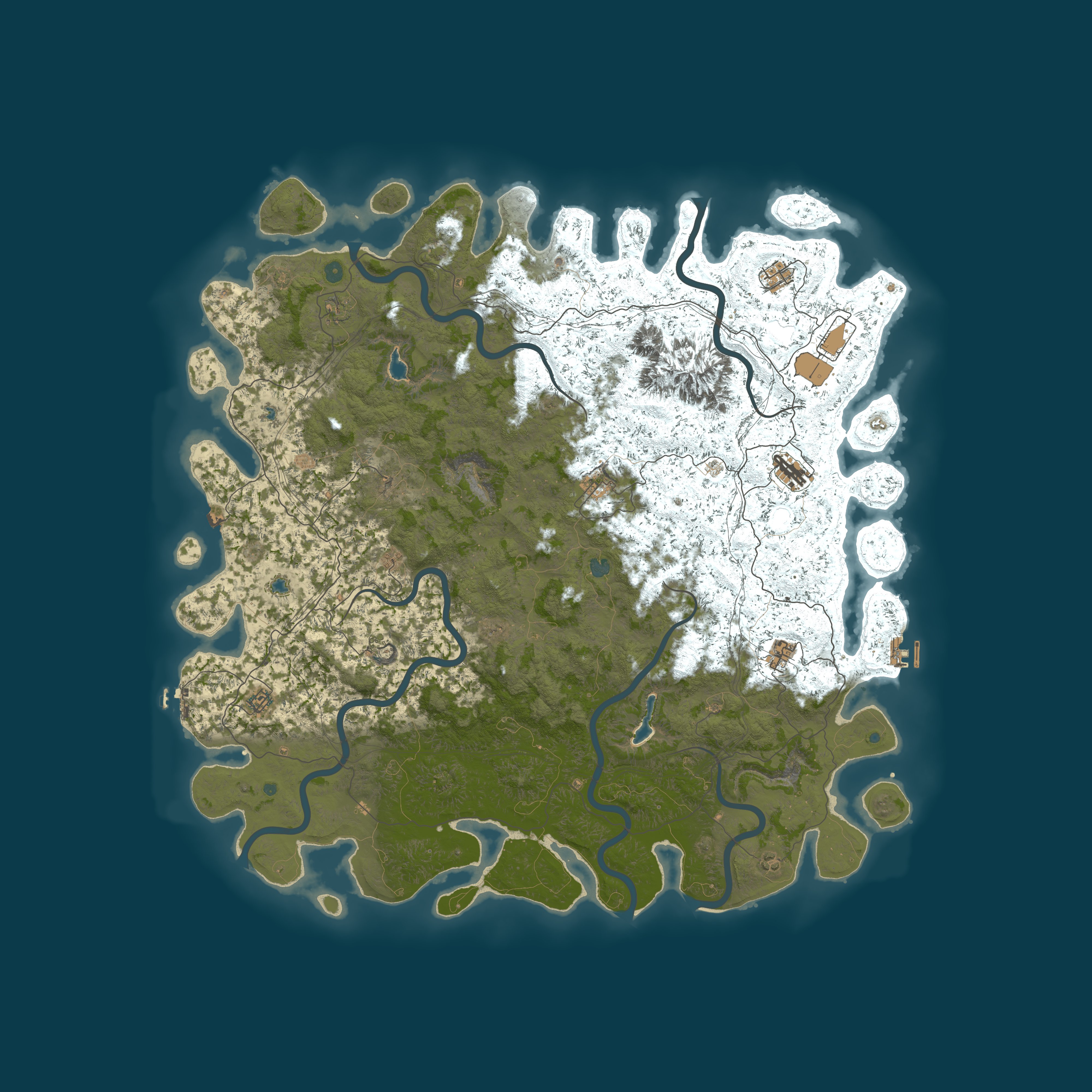Map for Rusterlands.com - EU Main - No BP wipe