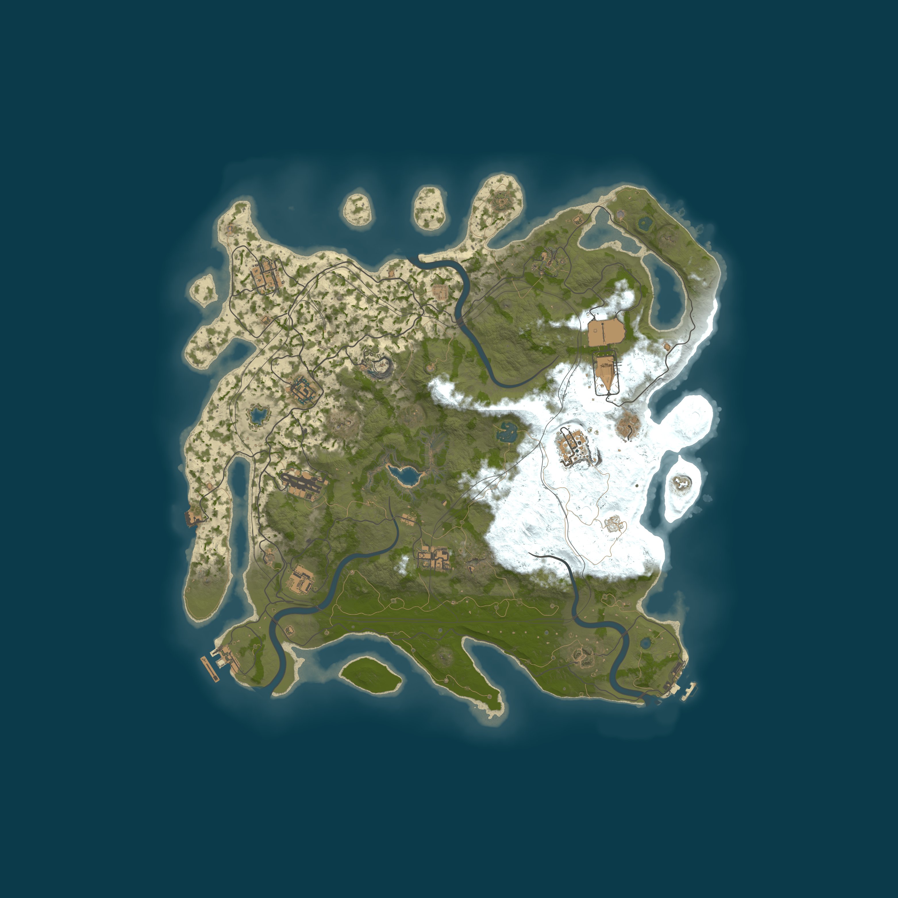 Custom Map, size 4250, seed 553562296