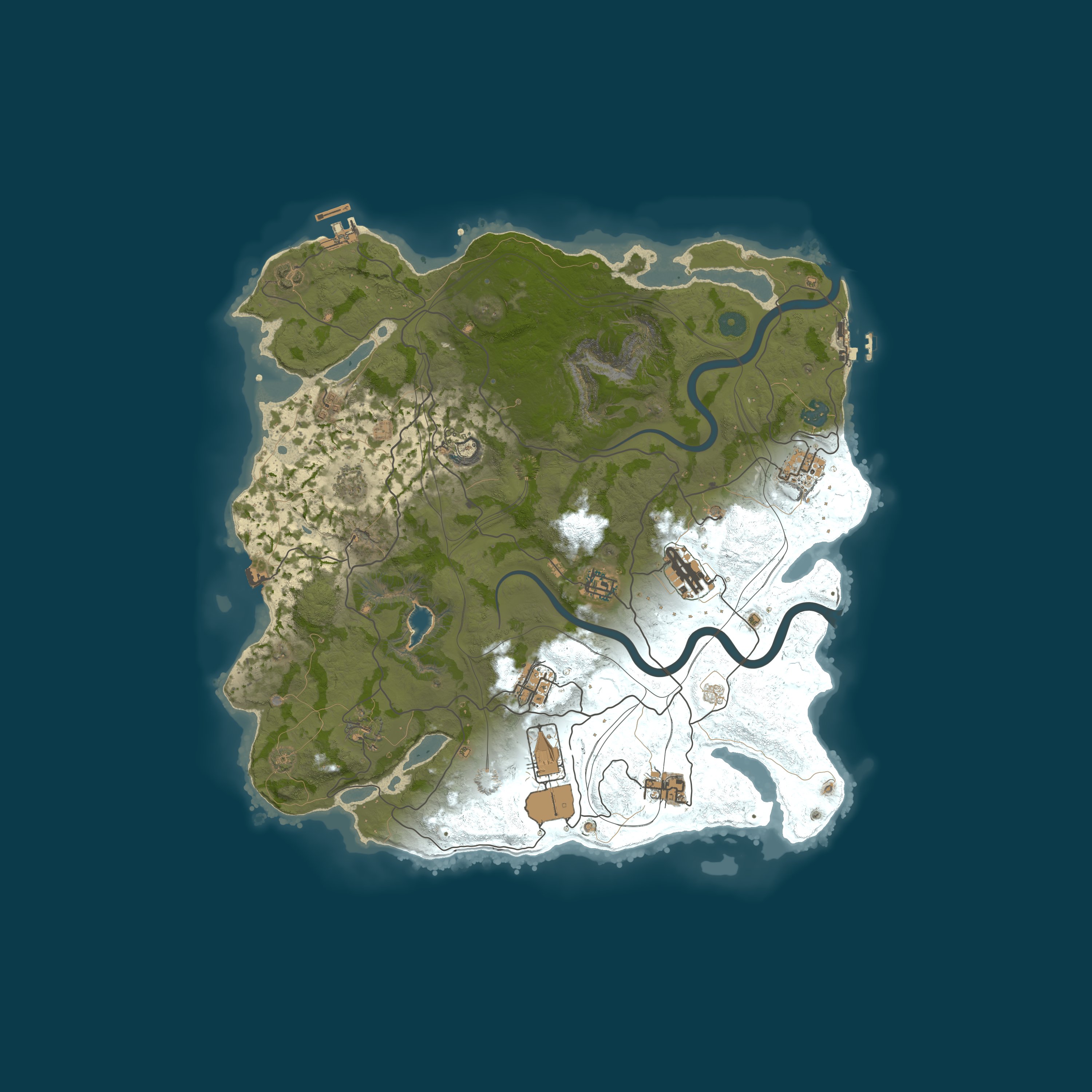Map for Rusthub.net | Solo/Duo | Monthly | No BP Wipes | WIPED 07/05