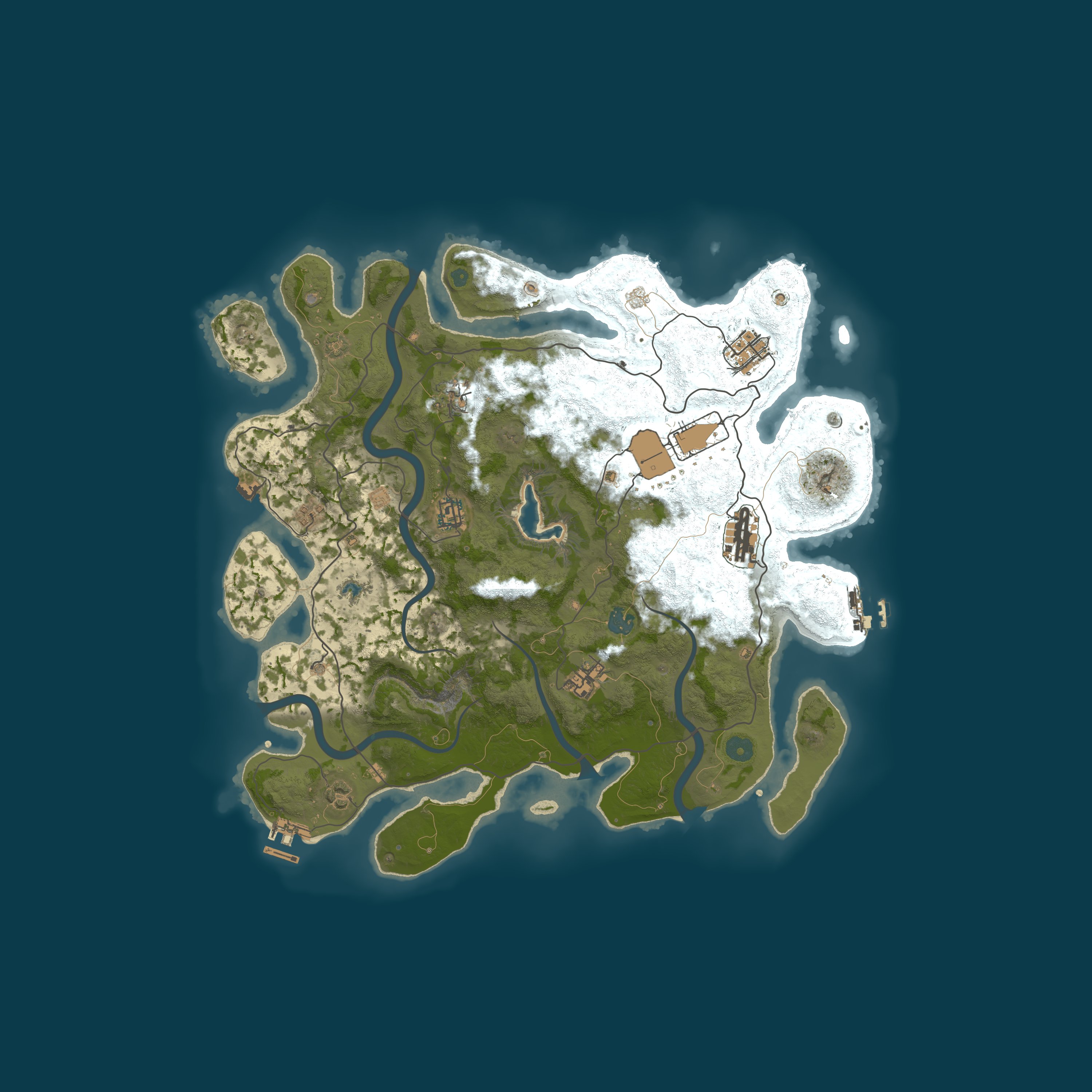 Map for Rusty Island Paradise AU 5X PVE
