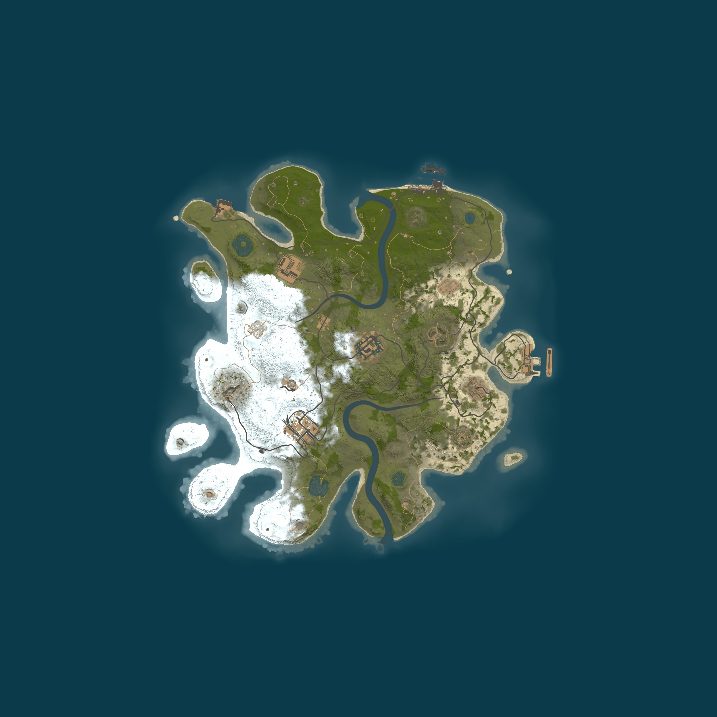 Opies Server — Procedurele map 3000, seed 71818