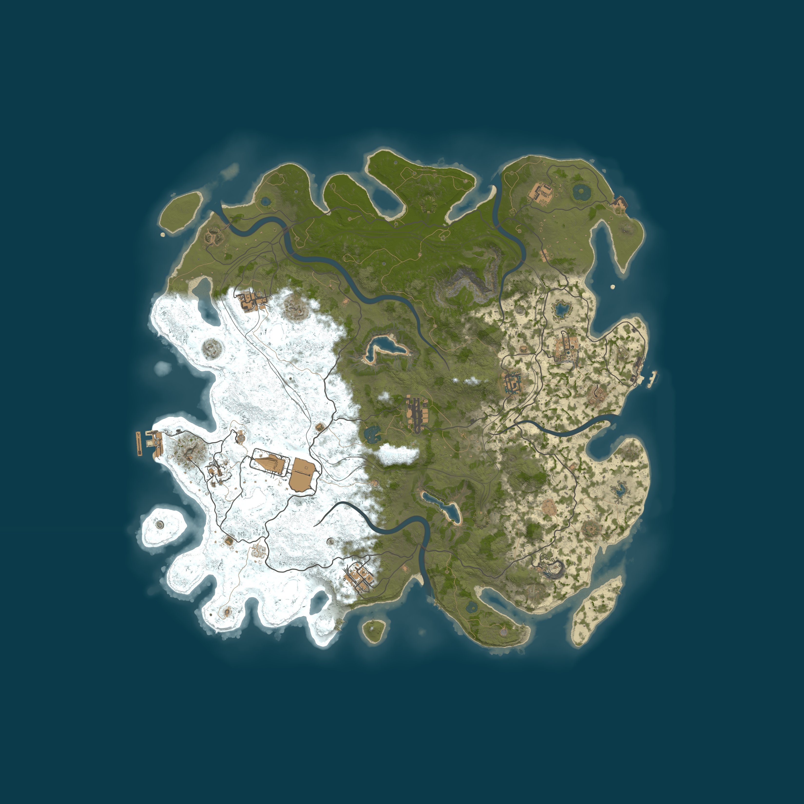 Map for RustCat x3x10|PvE|400+RB|Quests|NoRaid|NoKill