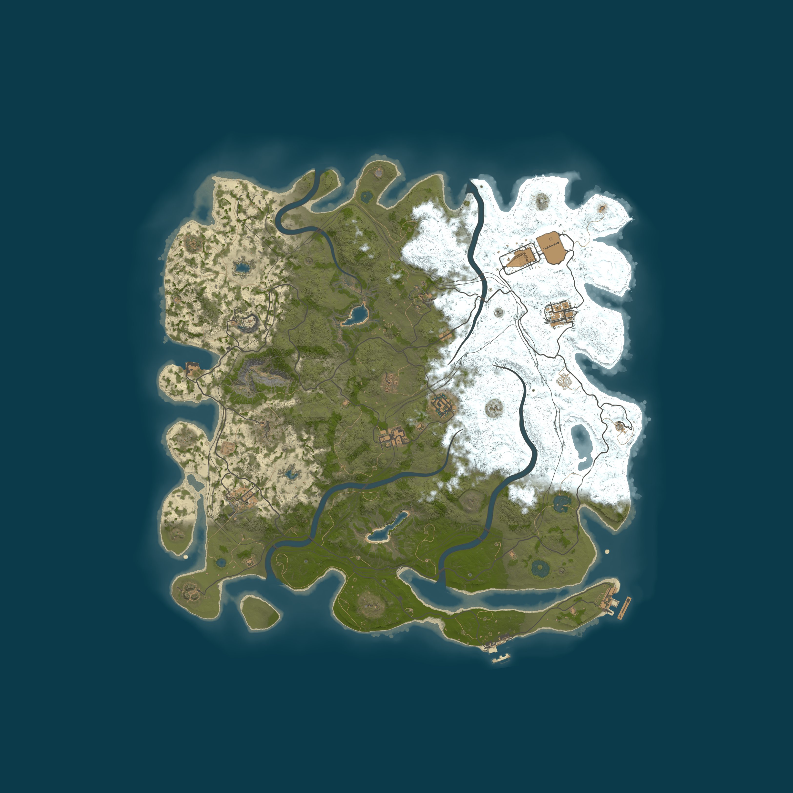 Map for fluffy island