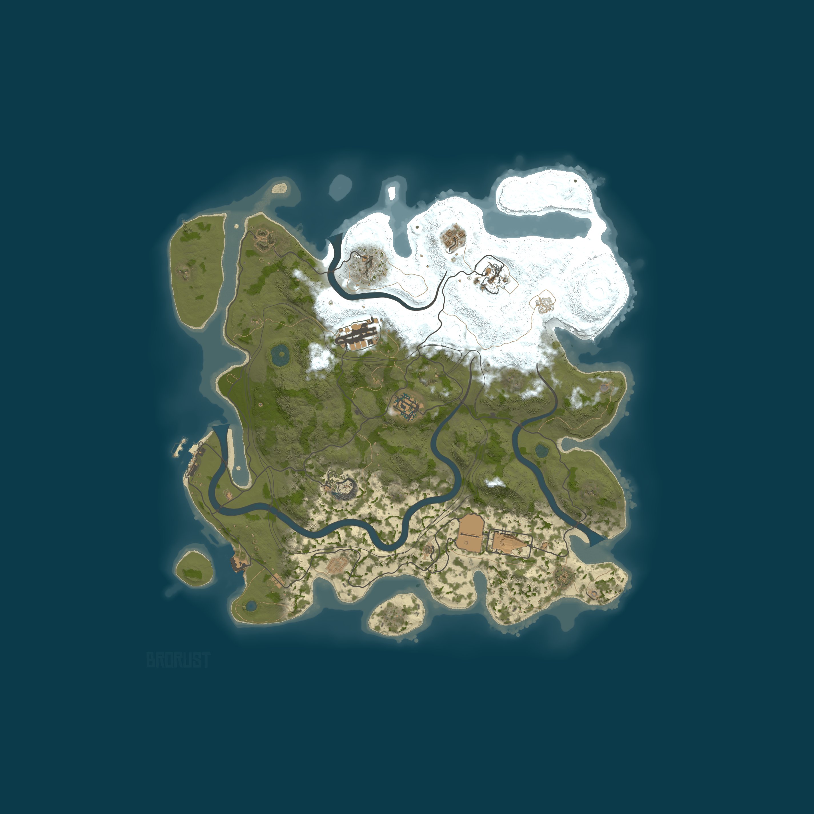 BroRust Procedural Map