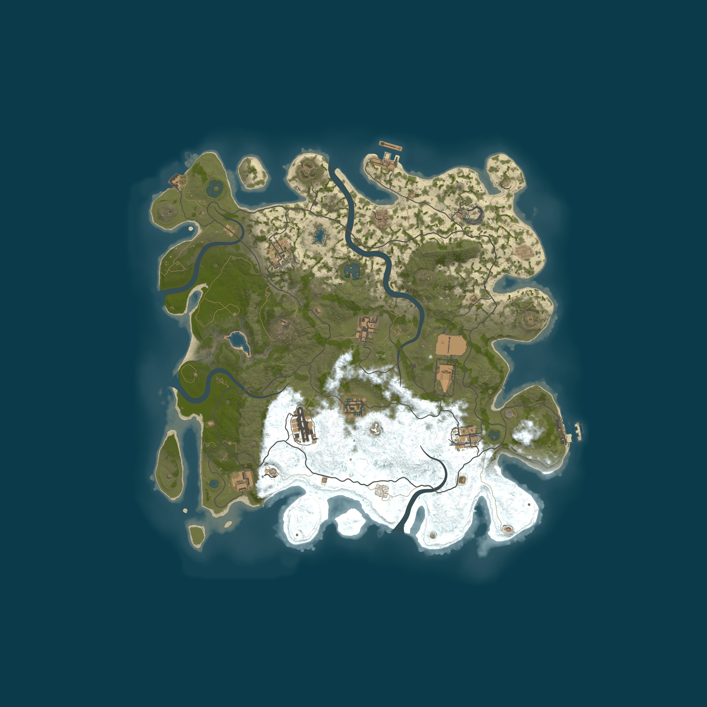 Map for [TR/EU] Zen Valley 2X | PvE | PvP | RP | Skills | Kits