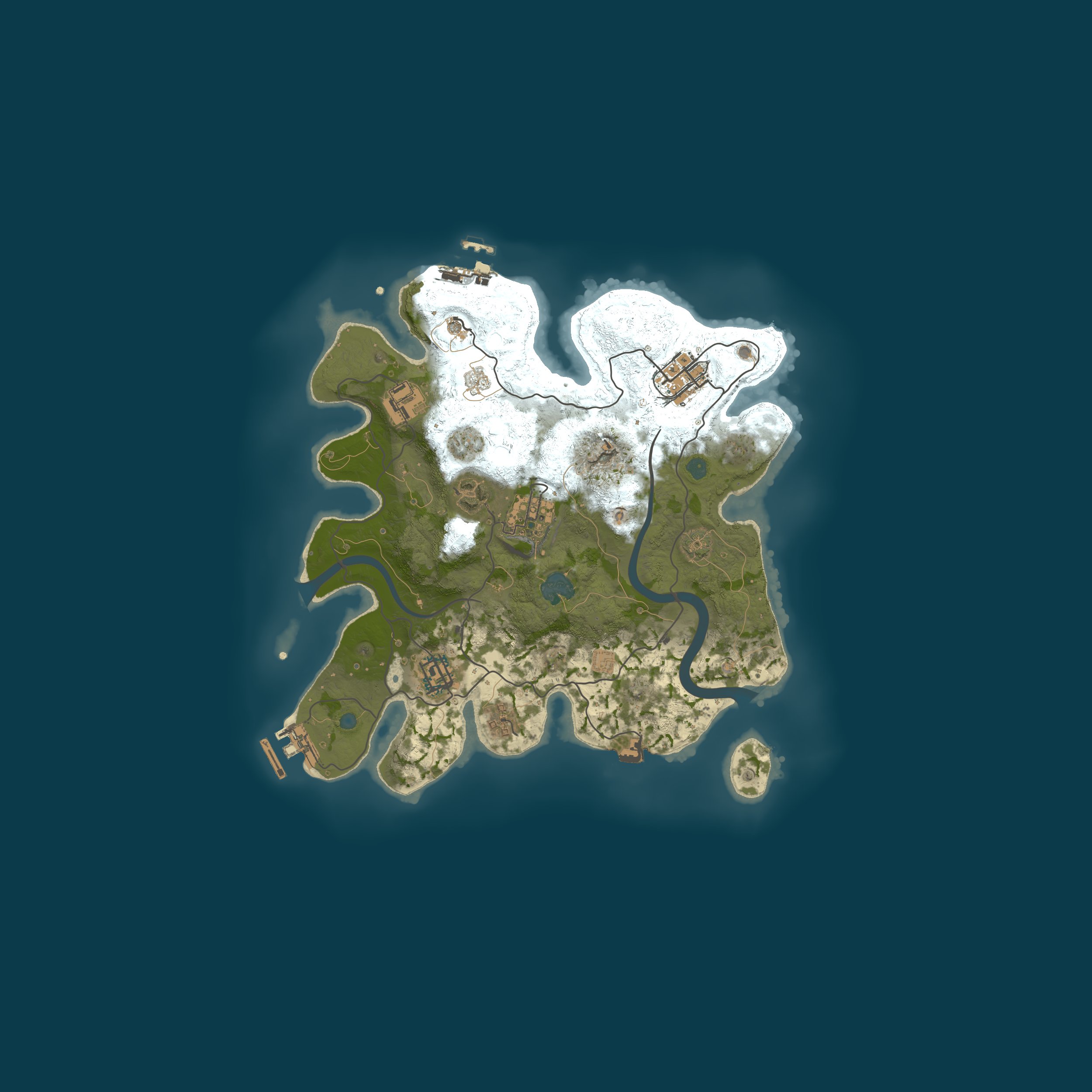 Procedural Map, size 3000, seed 1596792564