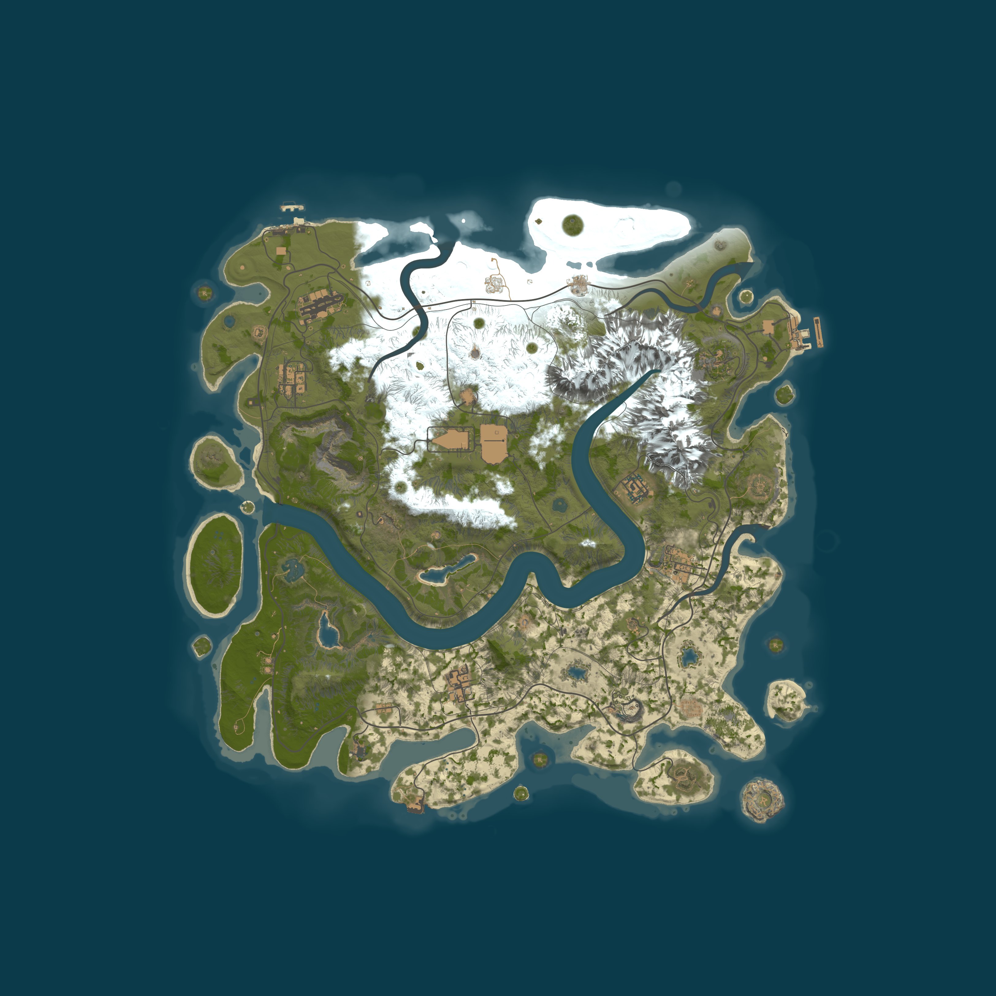 Map for |PvE| RUSTTRAVKA [Zombie|SkillsRPG|RaidBases|Events|Loot+]