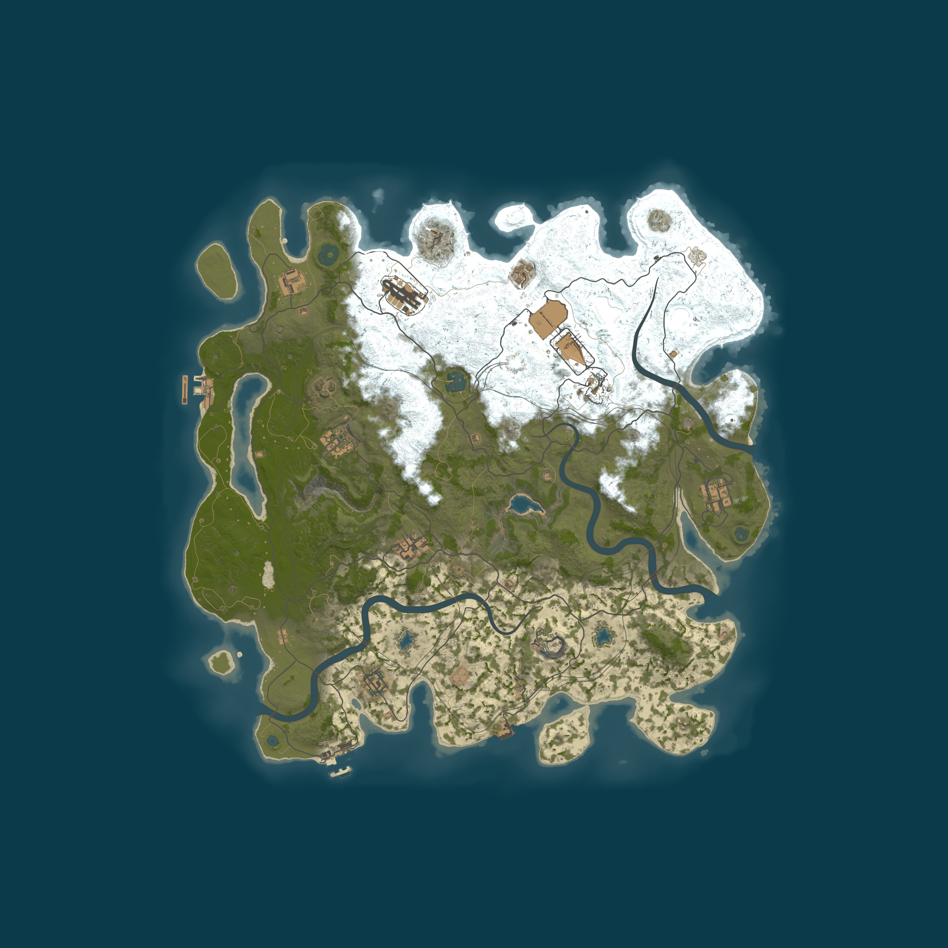 Procedural Map, size 4500, seed 226195481