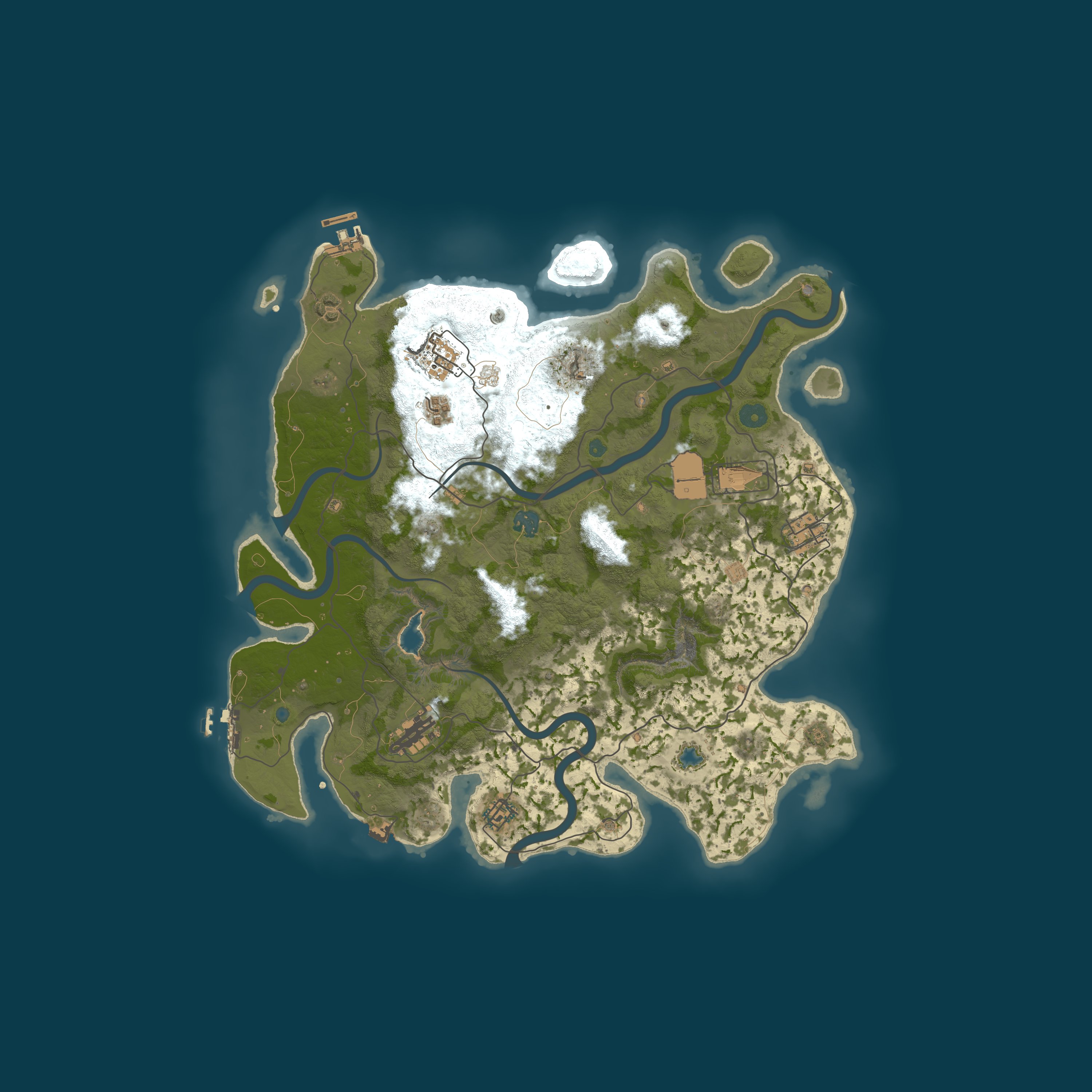 Map for EchoRust.co 2x Monthly |Solo/Duo/Trio/Quad| No BP Wipe
