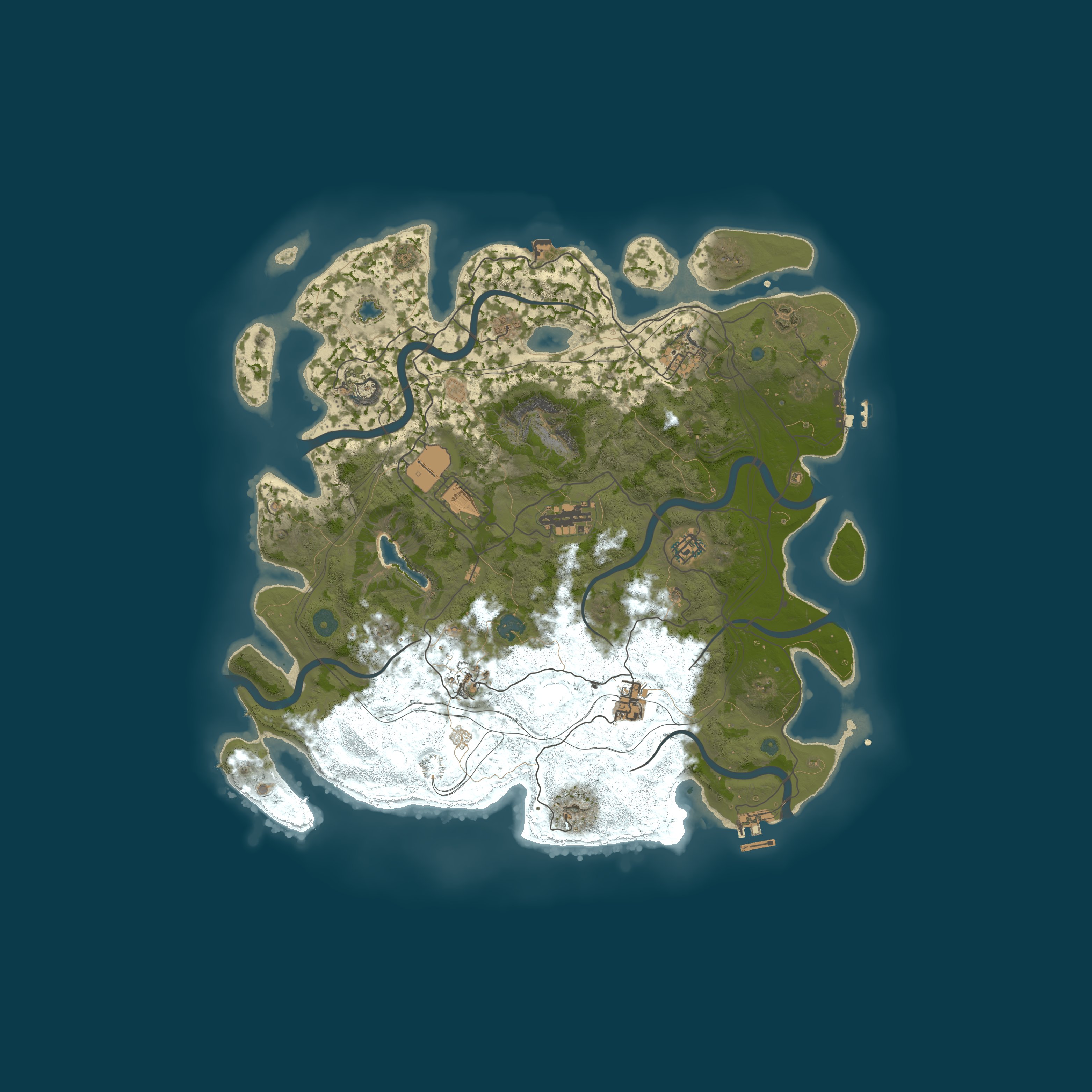 Map for [RU] PVE Scraplands X2 | Convoy | RaidBases
