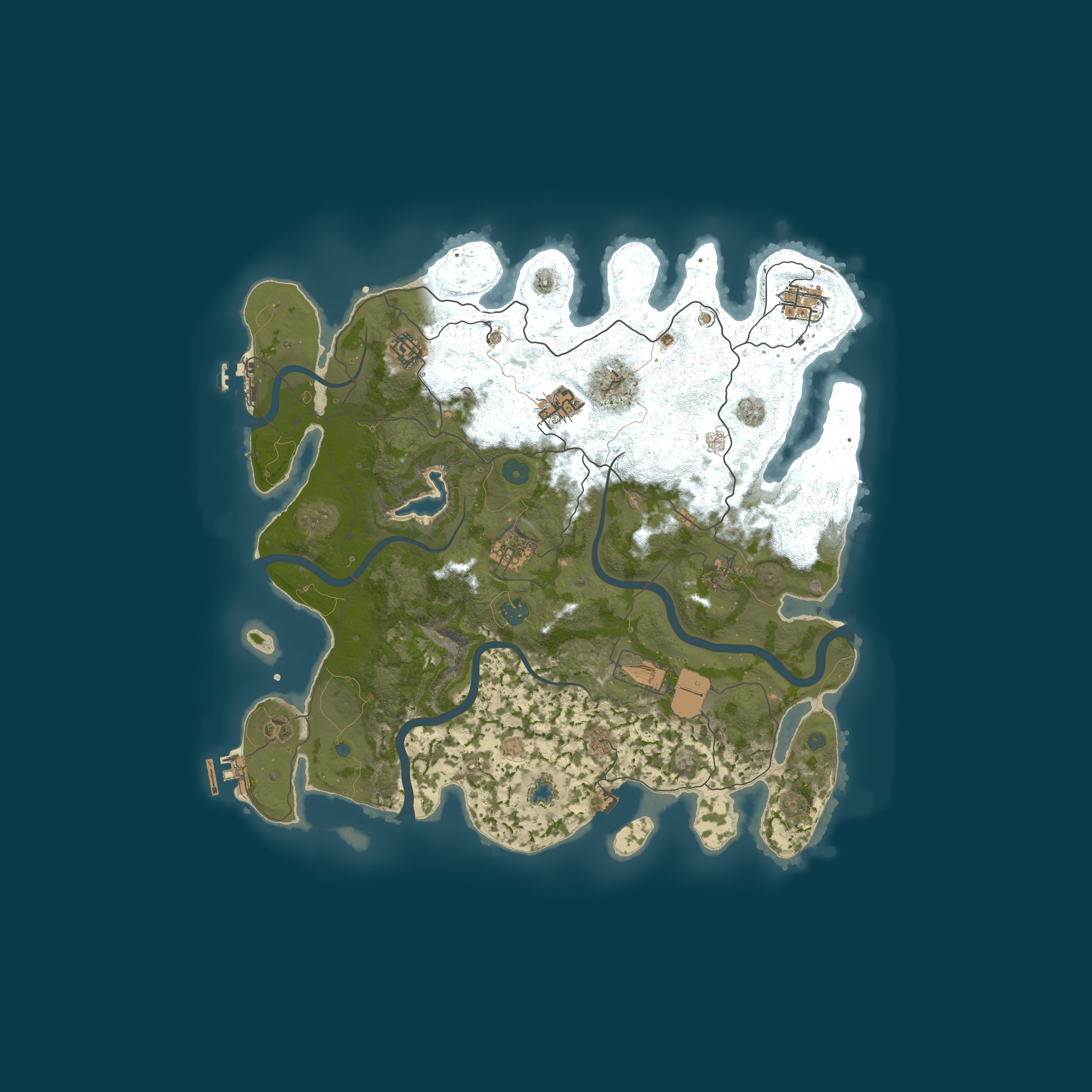 Map for AshRust.NET 3x Monthly | Qol/Loot+ | Full Wiped