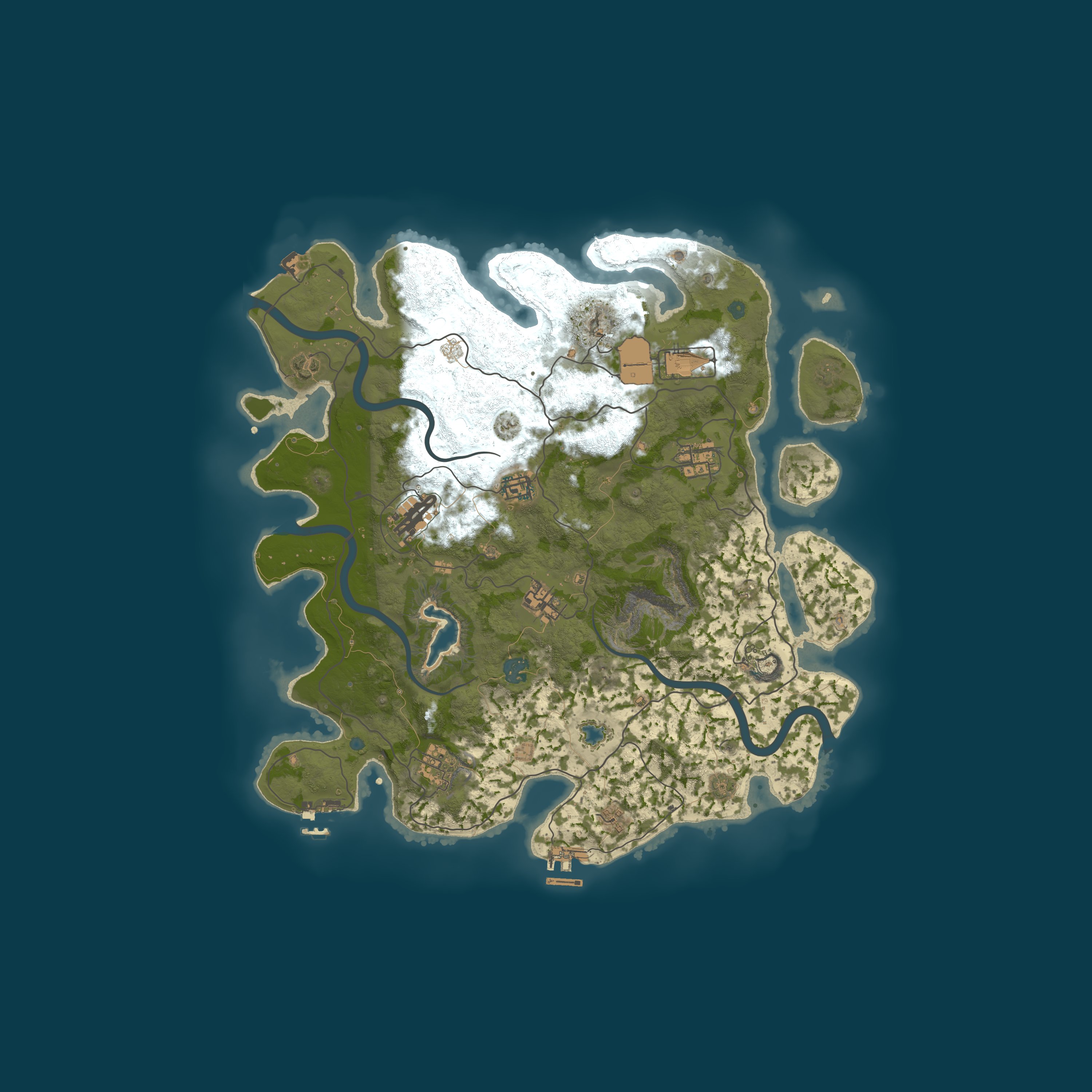 Map for [EU] Lucky Duck PvE | No Raiding | Zombies | Bosses | Events