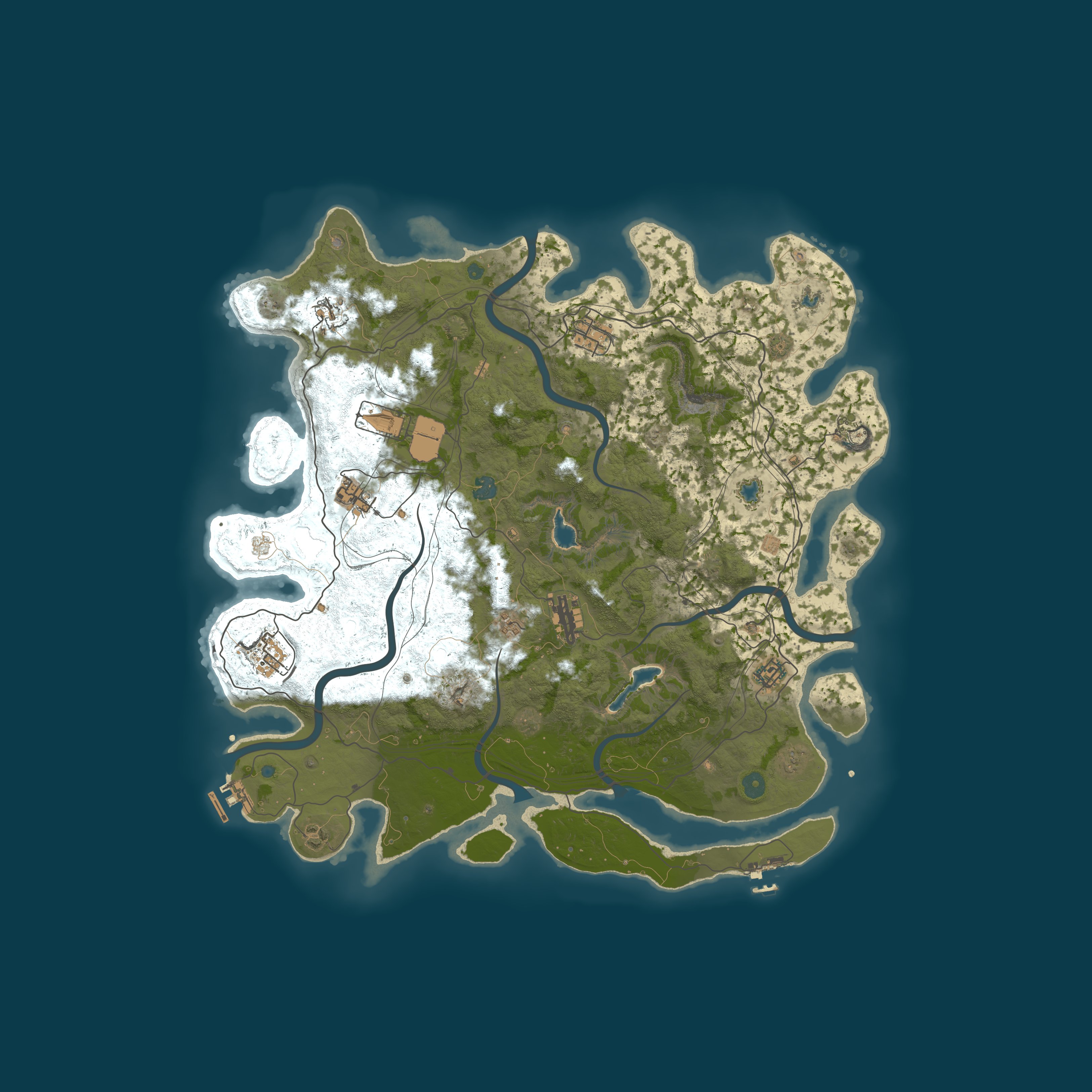 Map for [EU] The Nipple Solo/Duo only 3x | 50% upkeep | Casual PvP | Bu