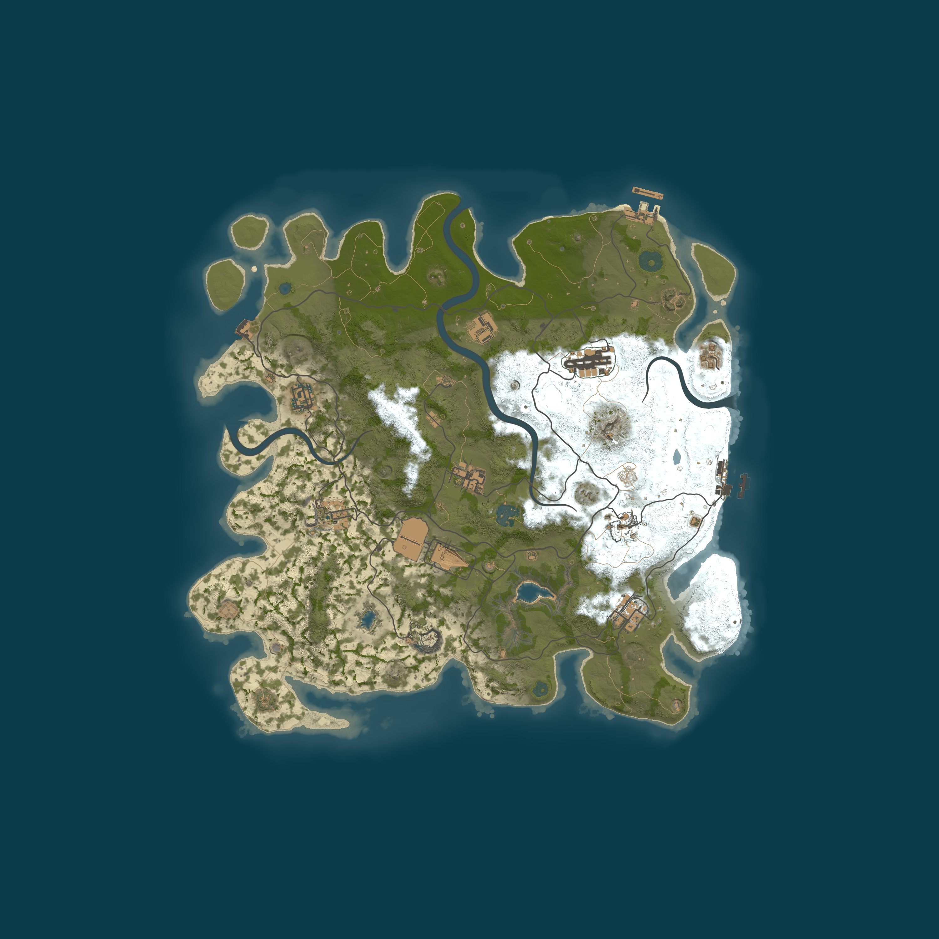 Hazard's Island | Weekly — 절차적 생성 맵 4000, 시드 1772306352