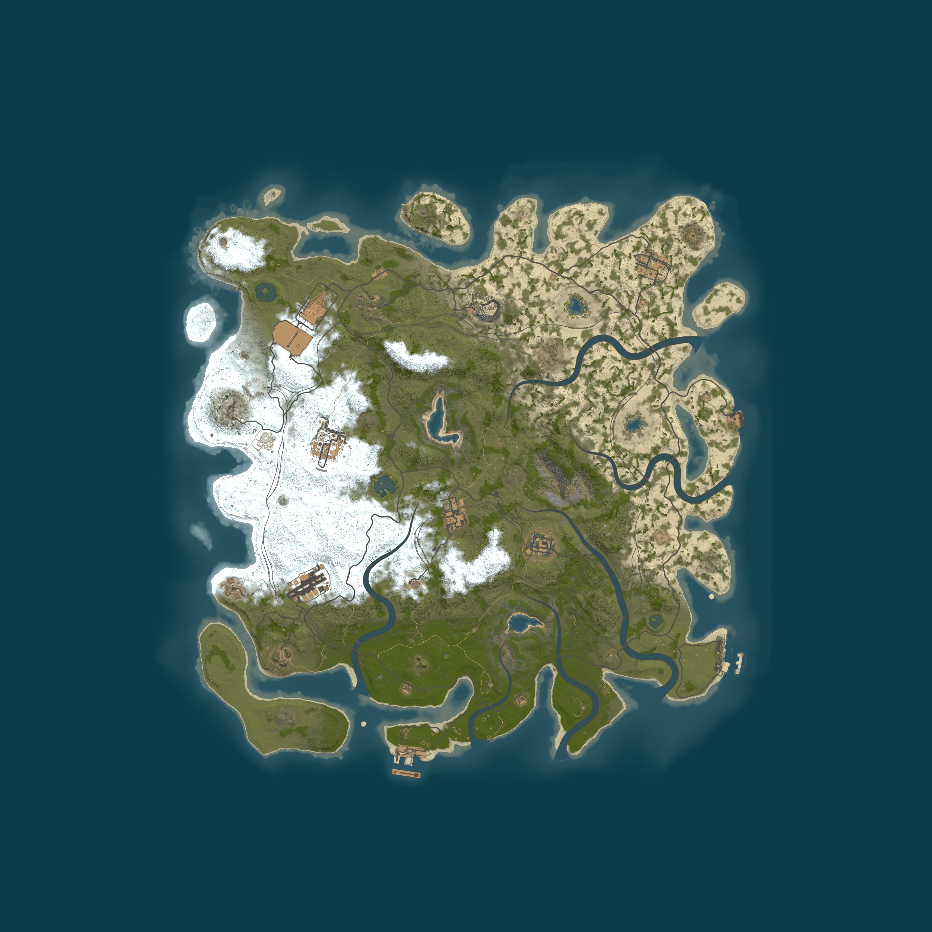 Map for Island of the Apes x2 Gather/Vanilla/NO BP WIPE