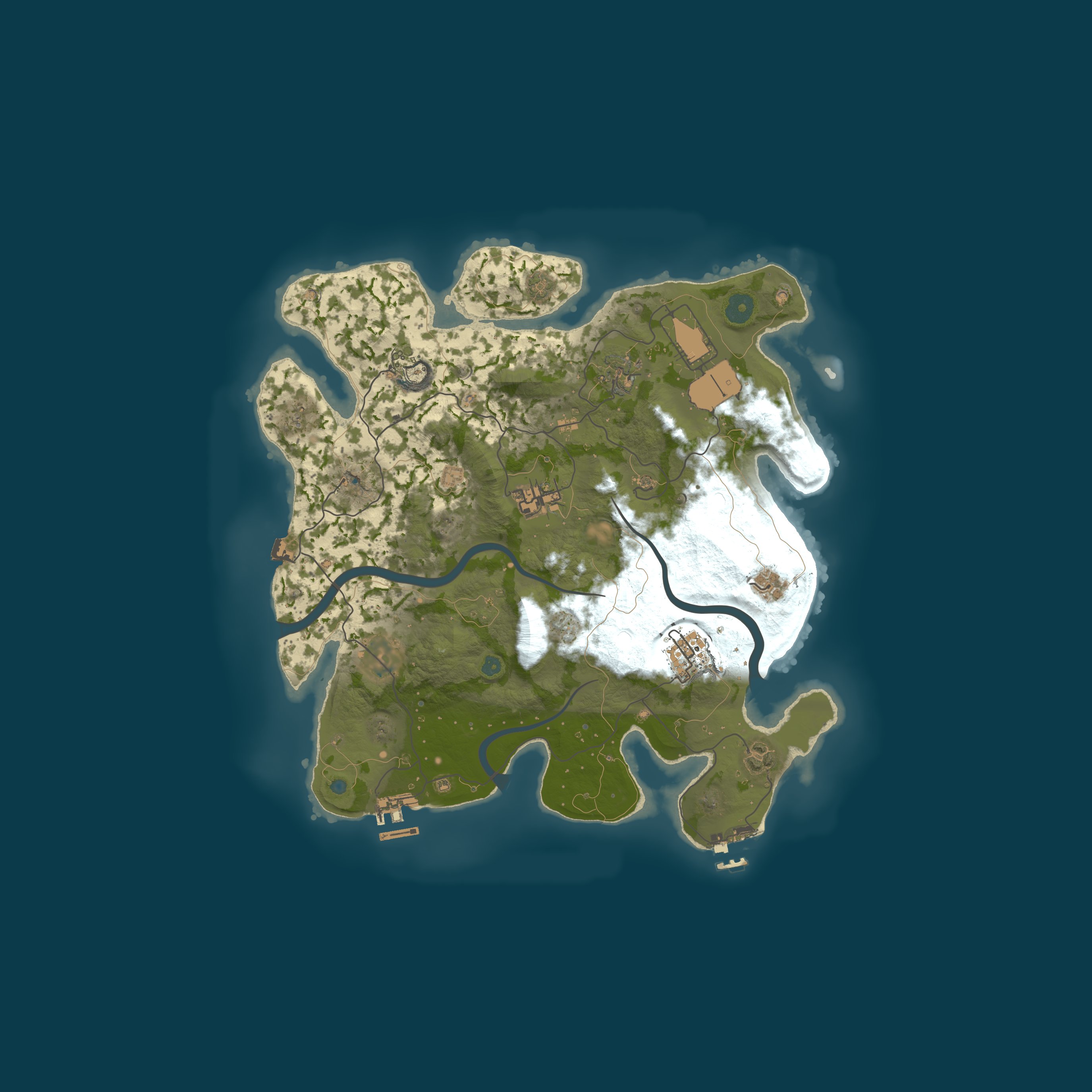 Map for Battlecopters | Battlefield & Minicopter PVP / Minicopter Train