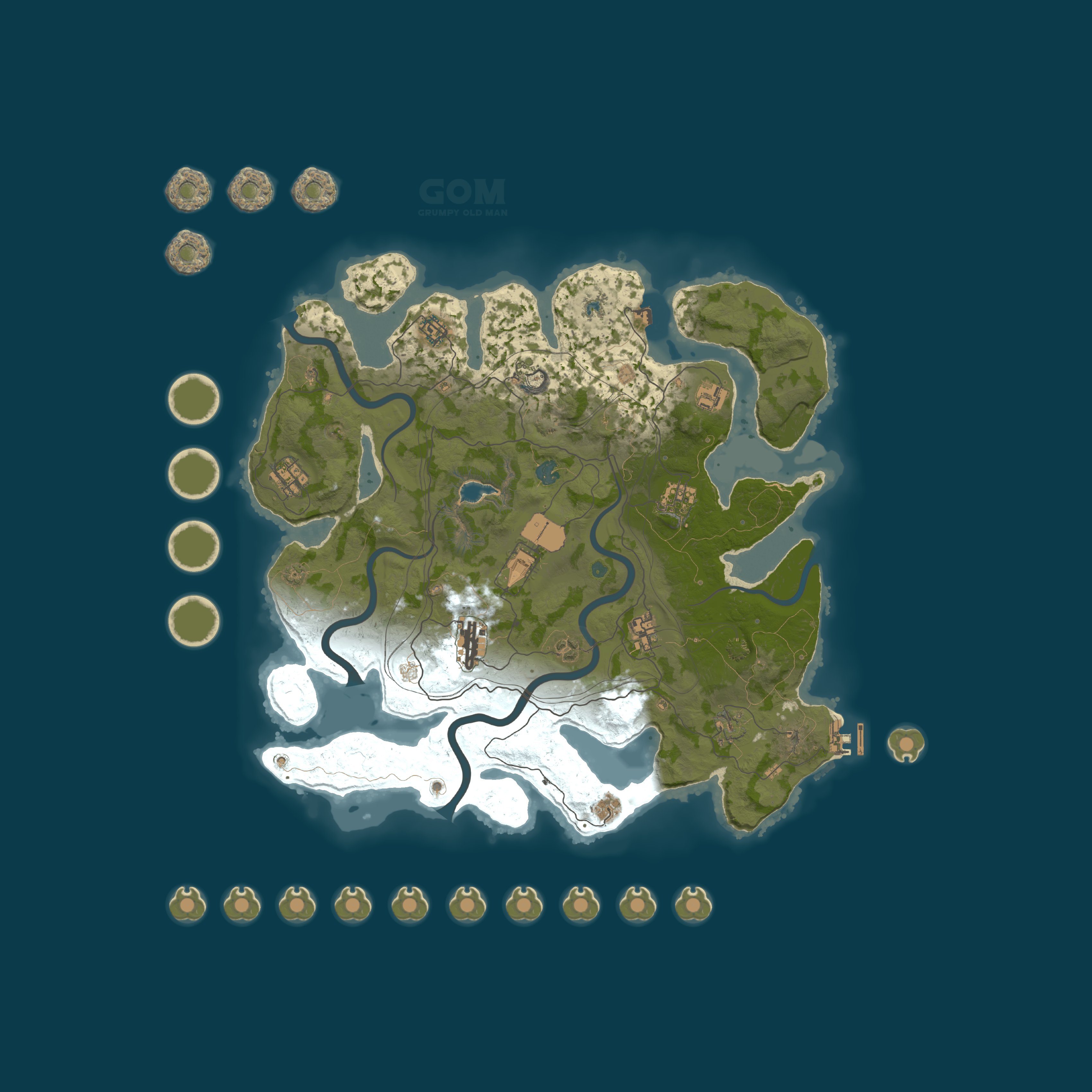 Map for EU GOM 5x Monthly PVE/With PURGE Grumpy Old Man |Kits|Skins|Bac