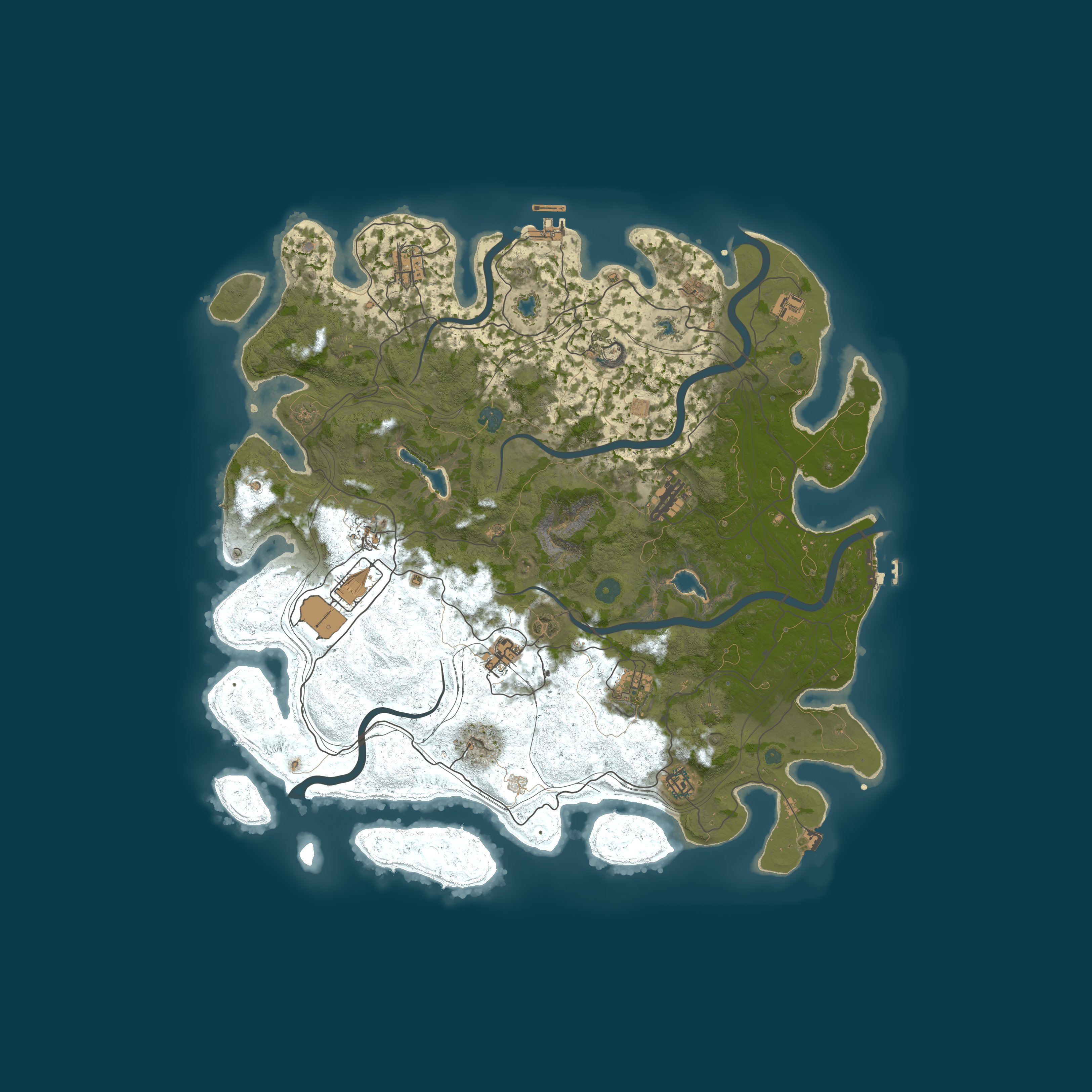 Procedural Map, size 4500, seed 319174728