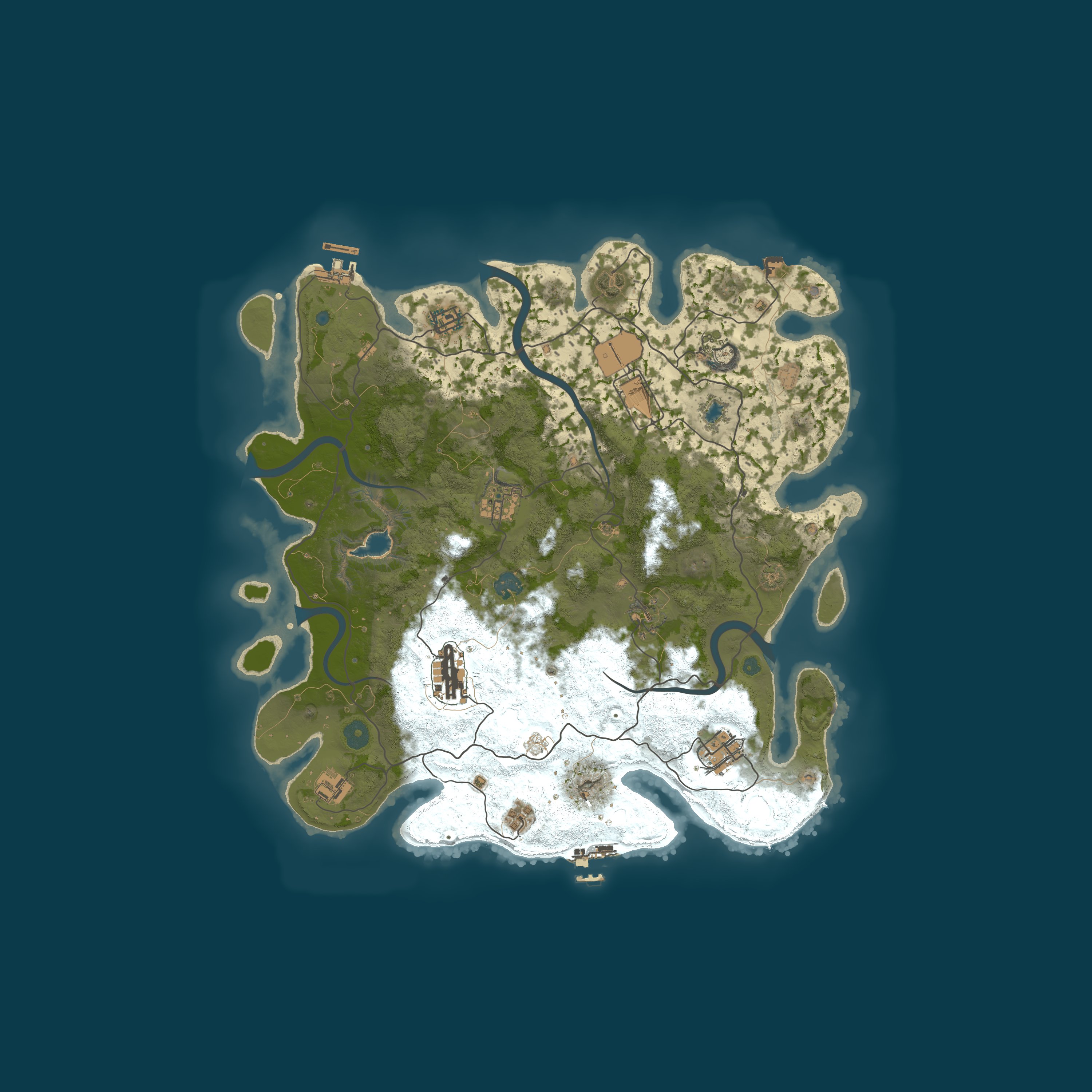 Procedural Map, size 4000, seed 717
